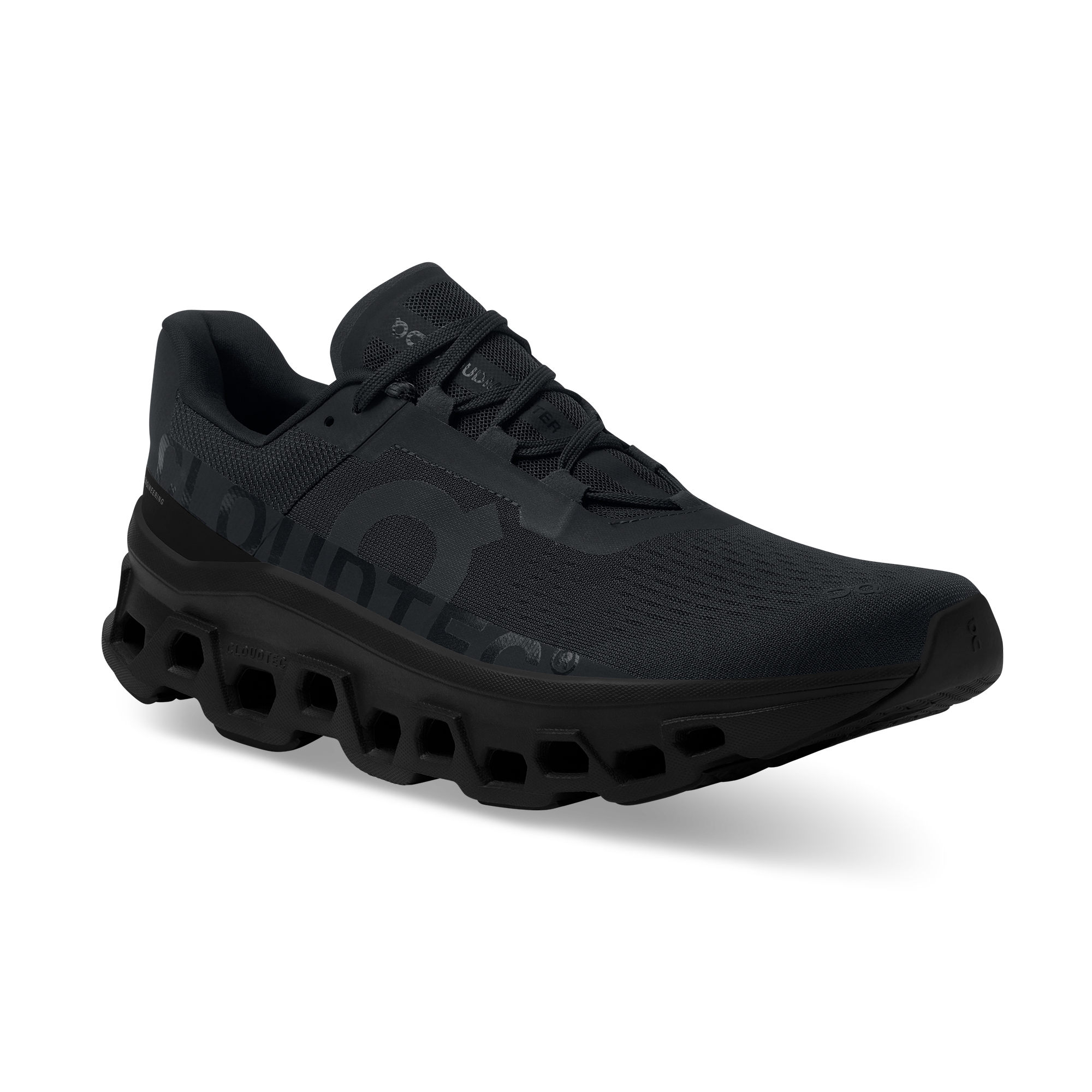 On Cloudmonster All Black Men Road running Shoes