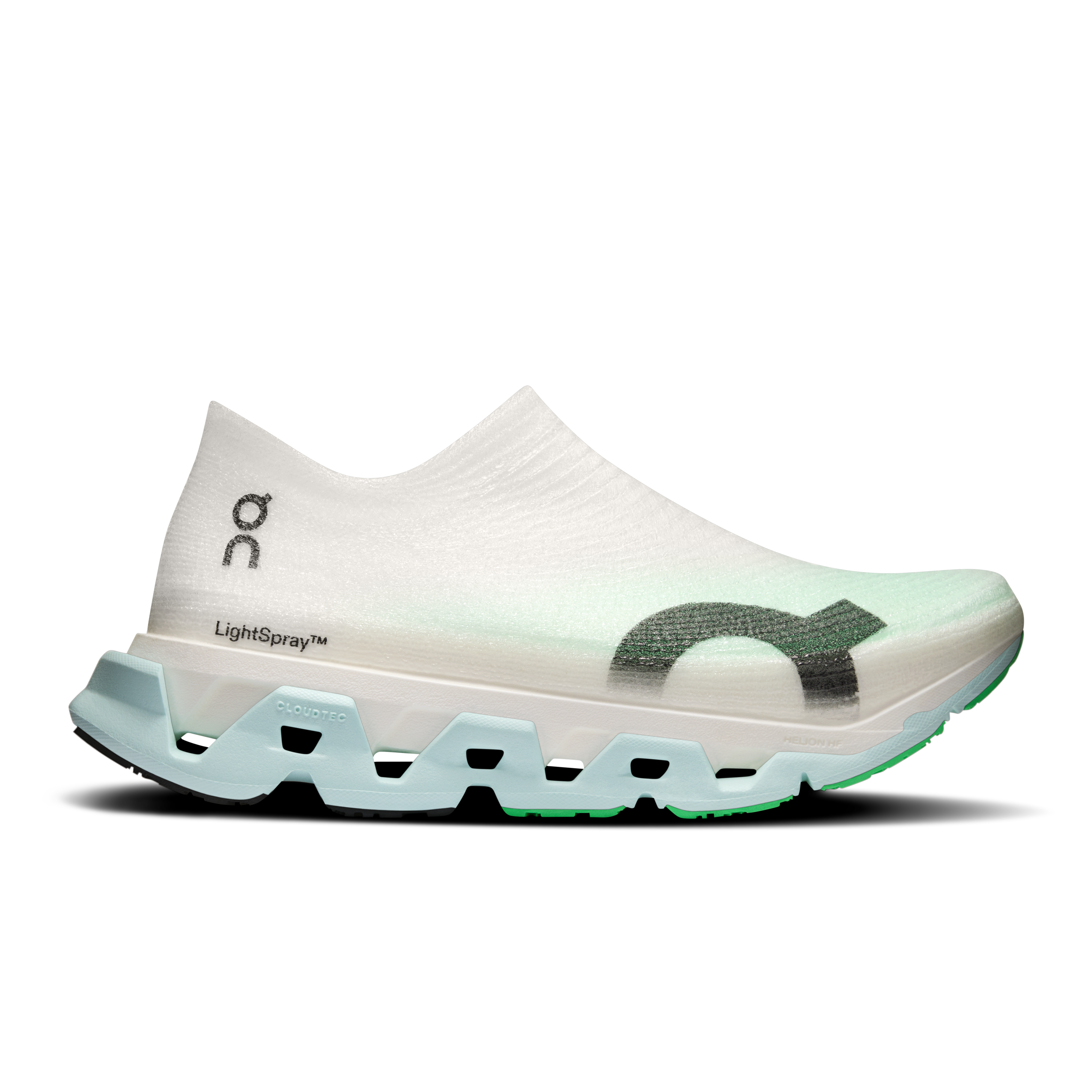 LightSpray Cloudmonster 3 Hyper Road Running Shoe in Flurry/Verdite