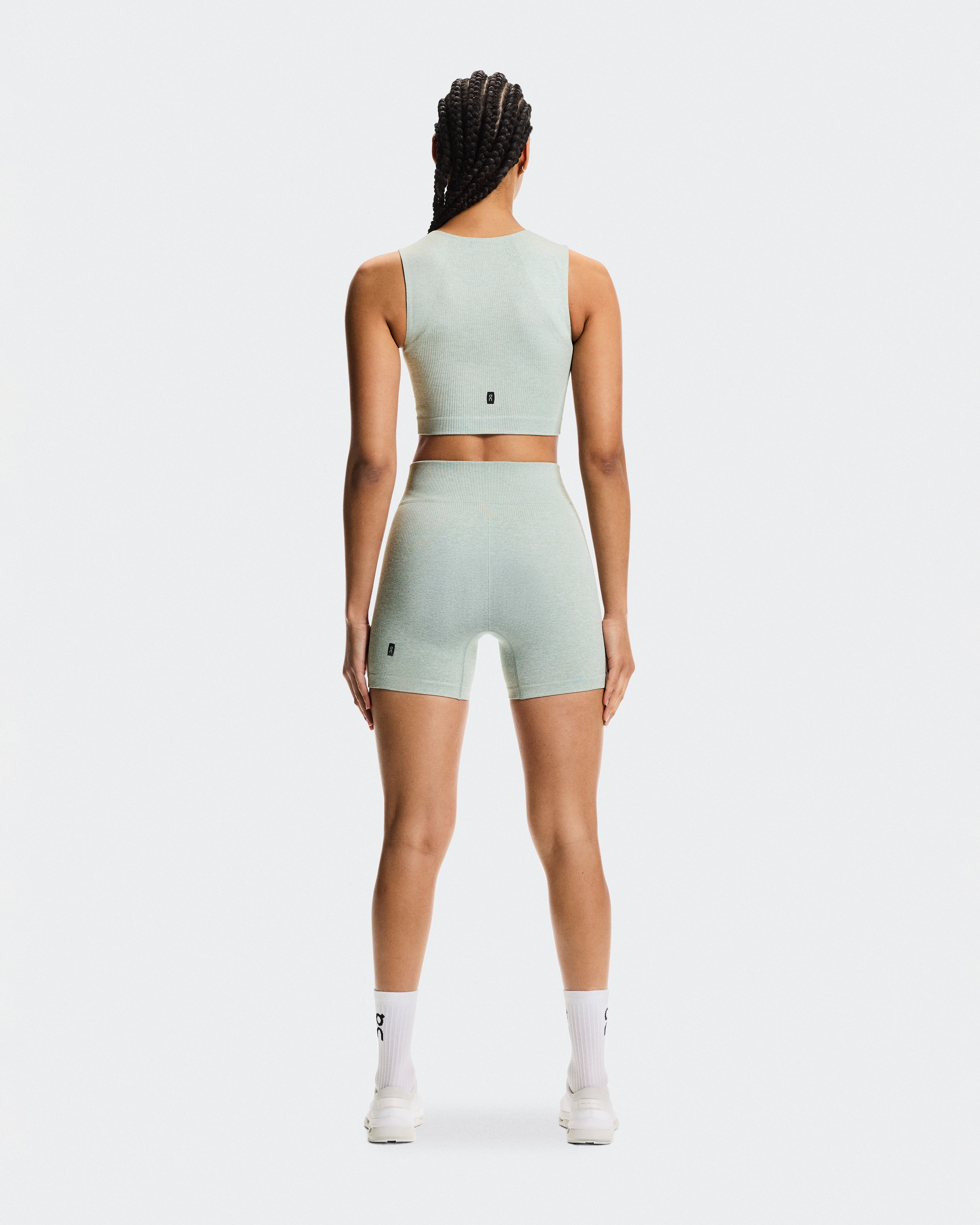On Studio Knit Shorts Mineral Heather Women Shorts