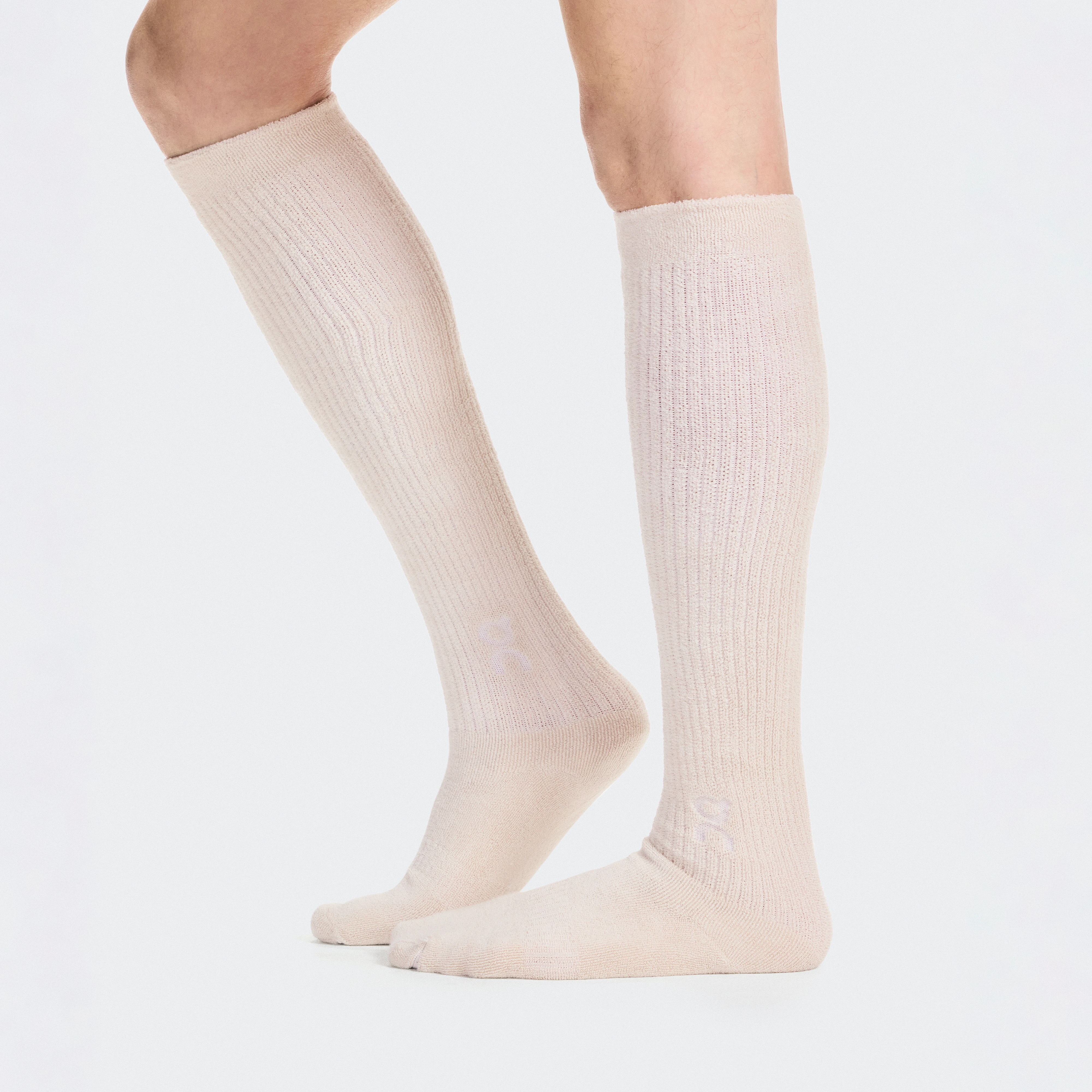 On Terry Sock Knee High Pearl Unisex – All-day comfort, lifestyle, arch support Socks