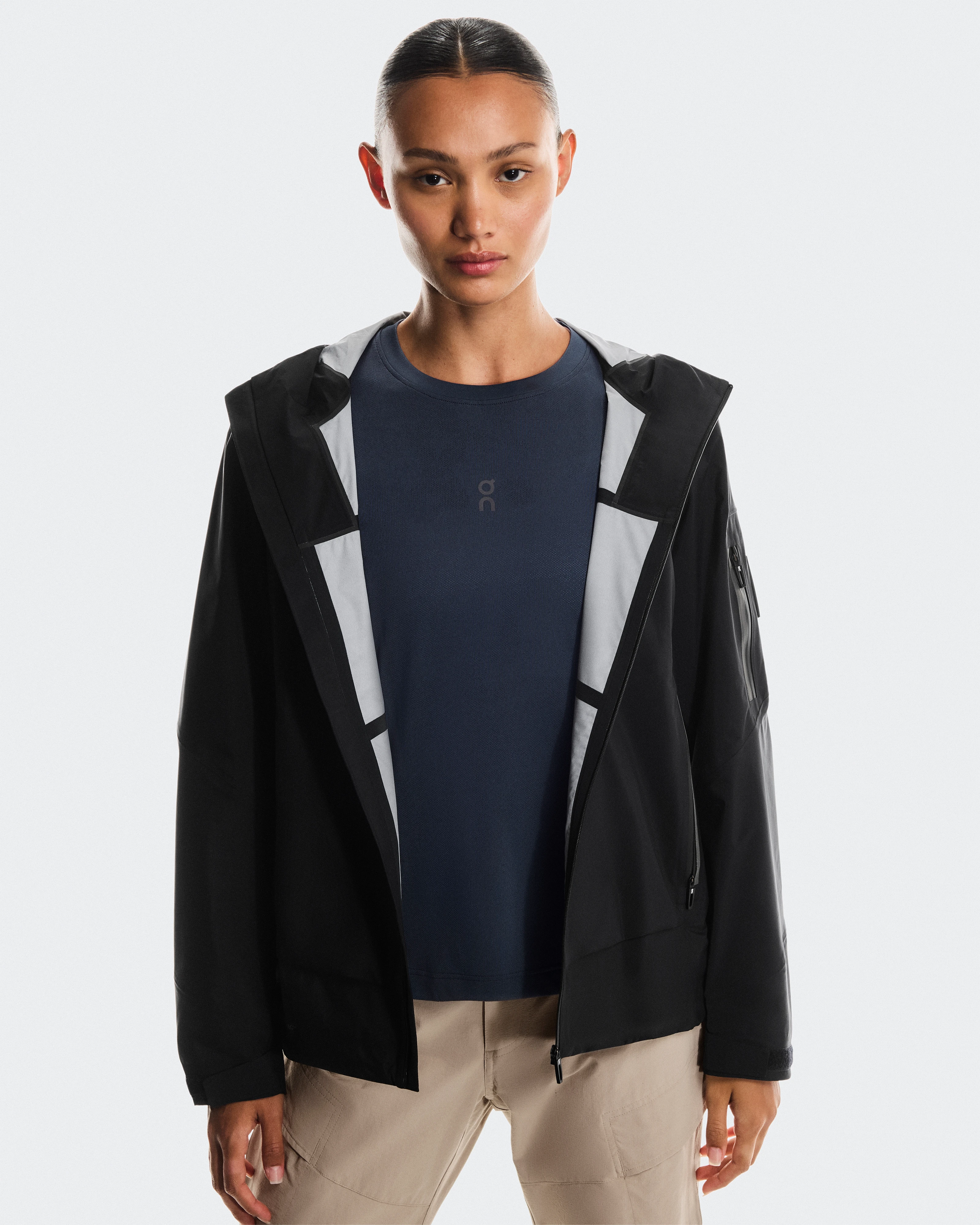 On Trek Jacket Black Women Jackets