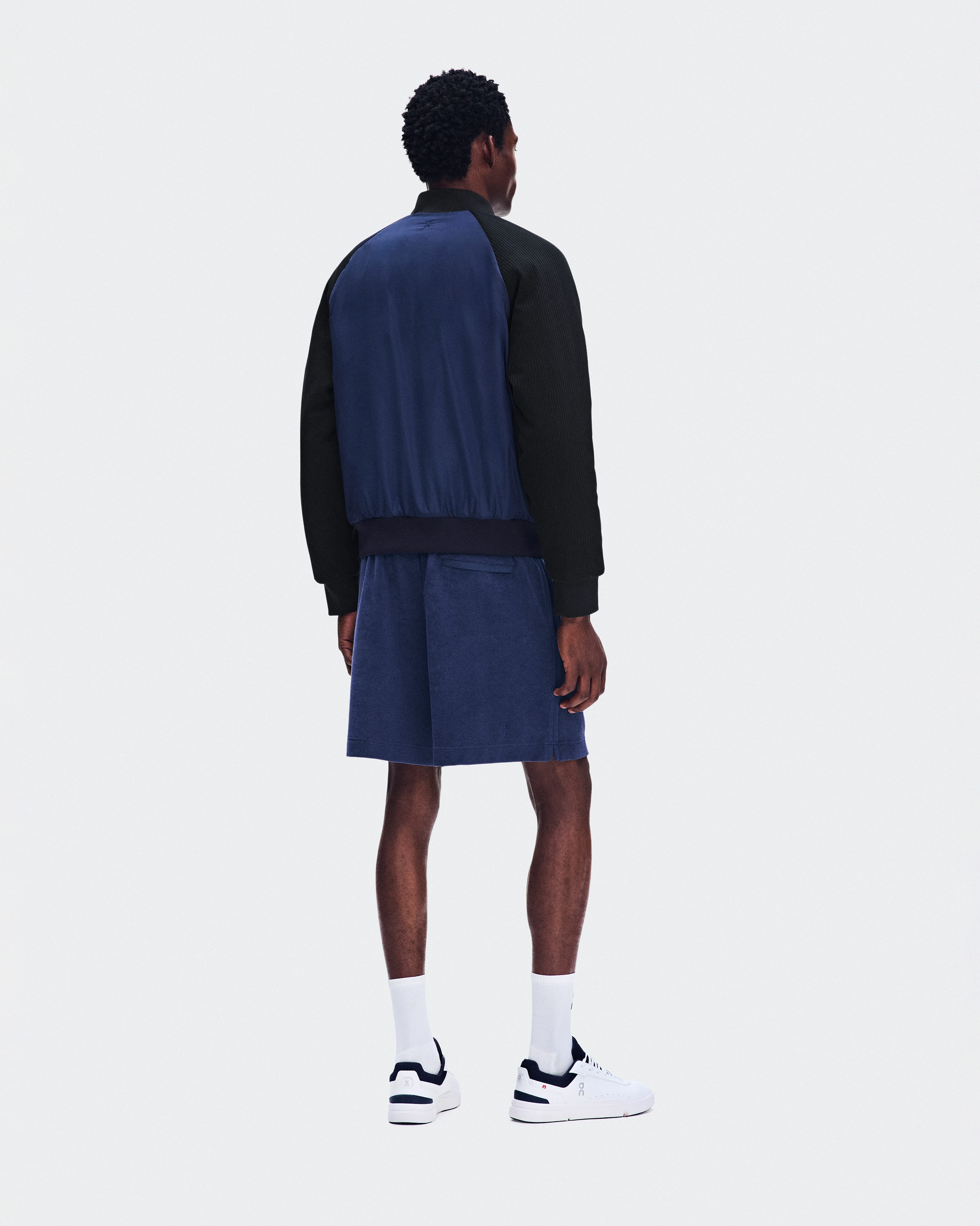 On Courtside Bomber Inkwell & Black Men Jackets