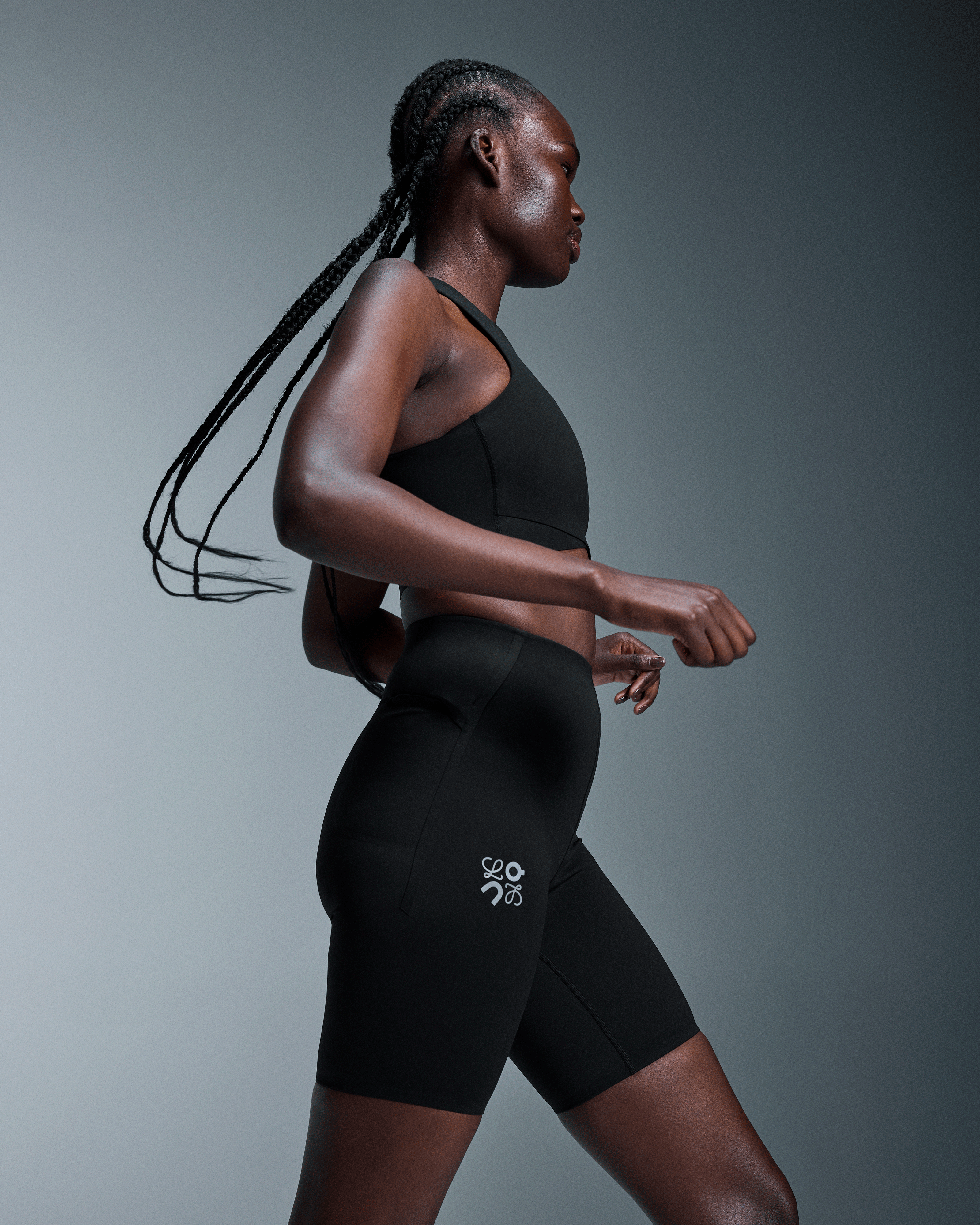 On Active Shorts LOEWE Black Women Shorts