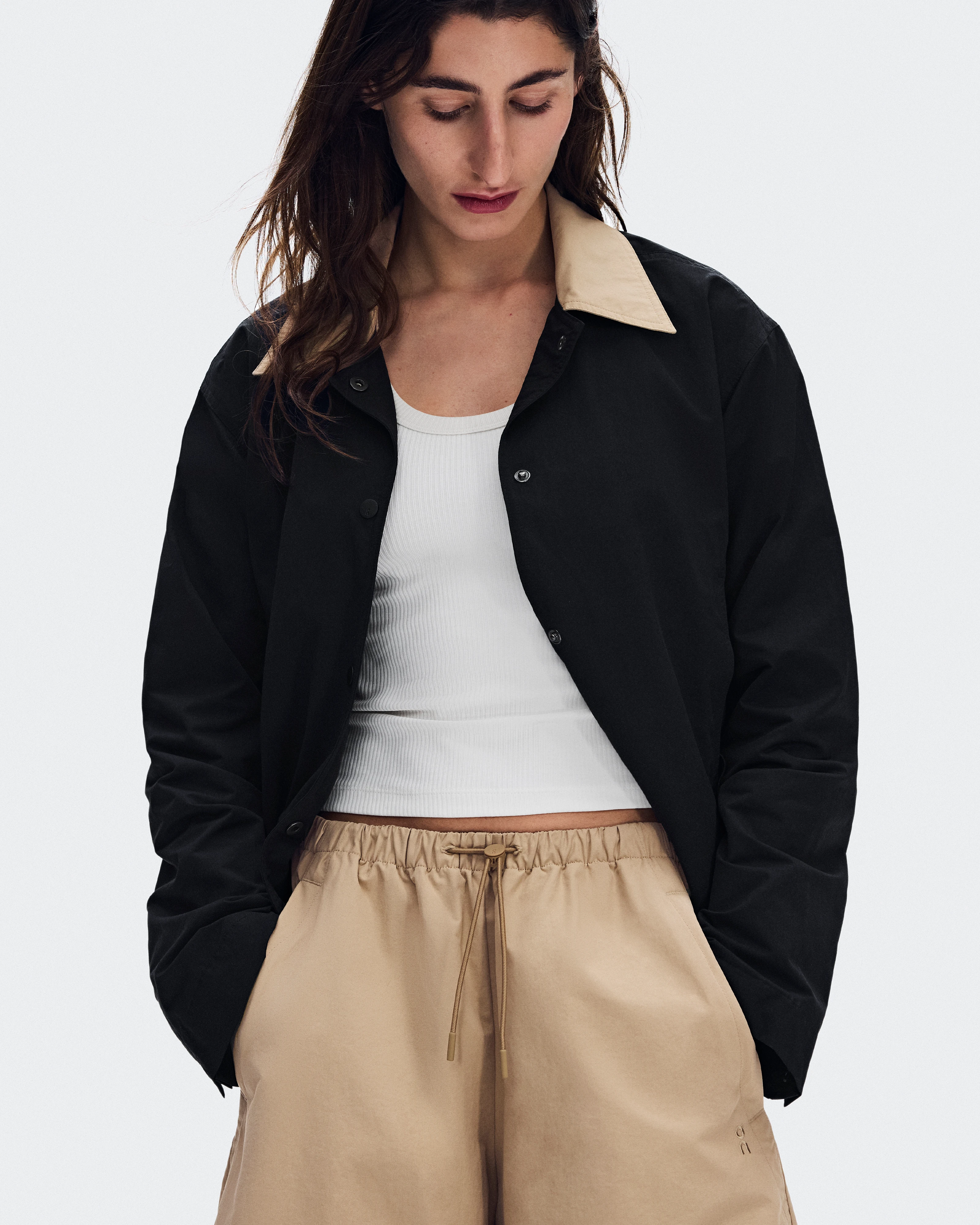 On Coach Jacket Black Women Jackets
