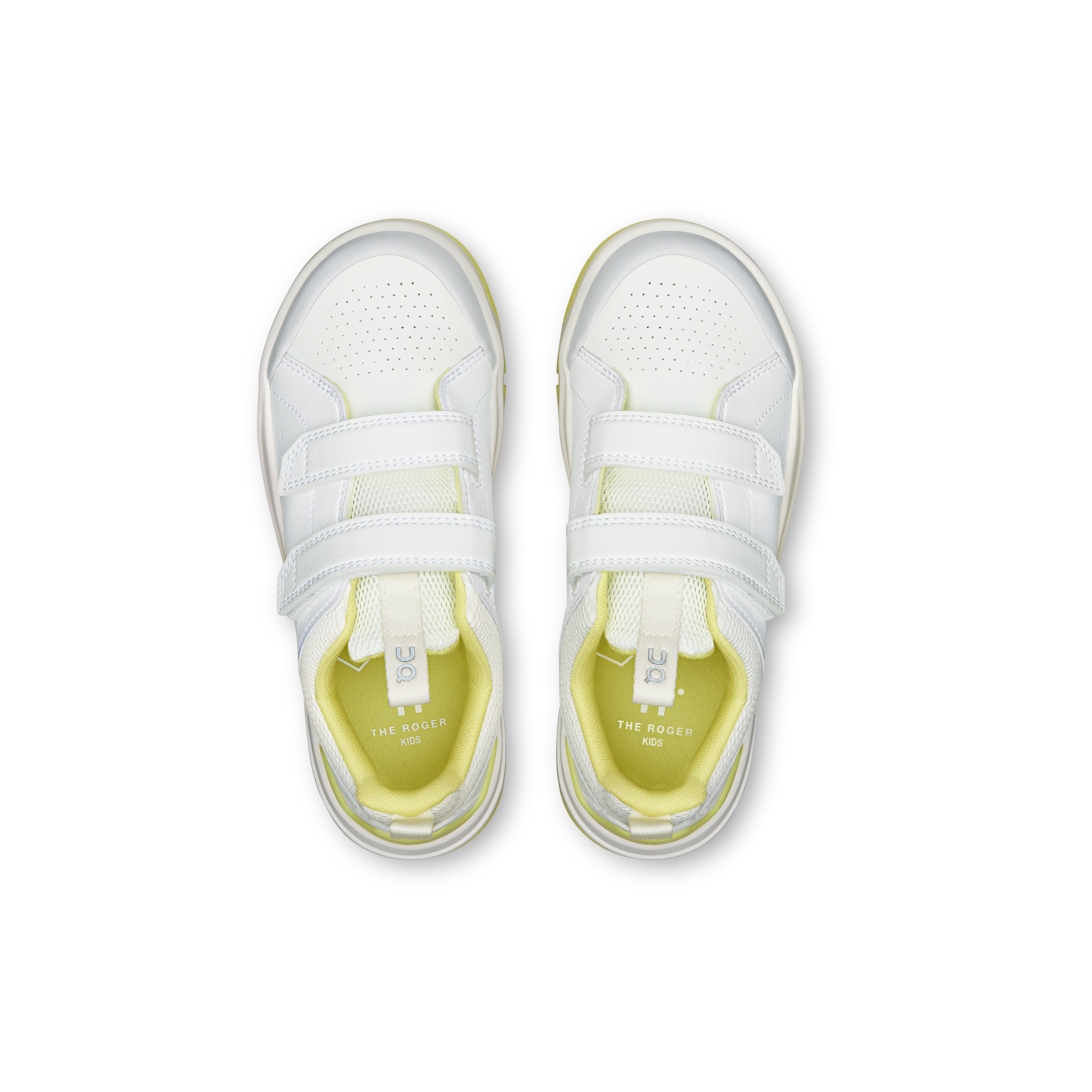 On THE ROGER Kids White & Limelight Kids Active life Shoes