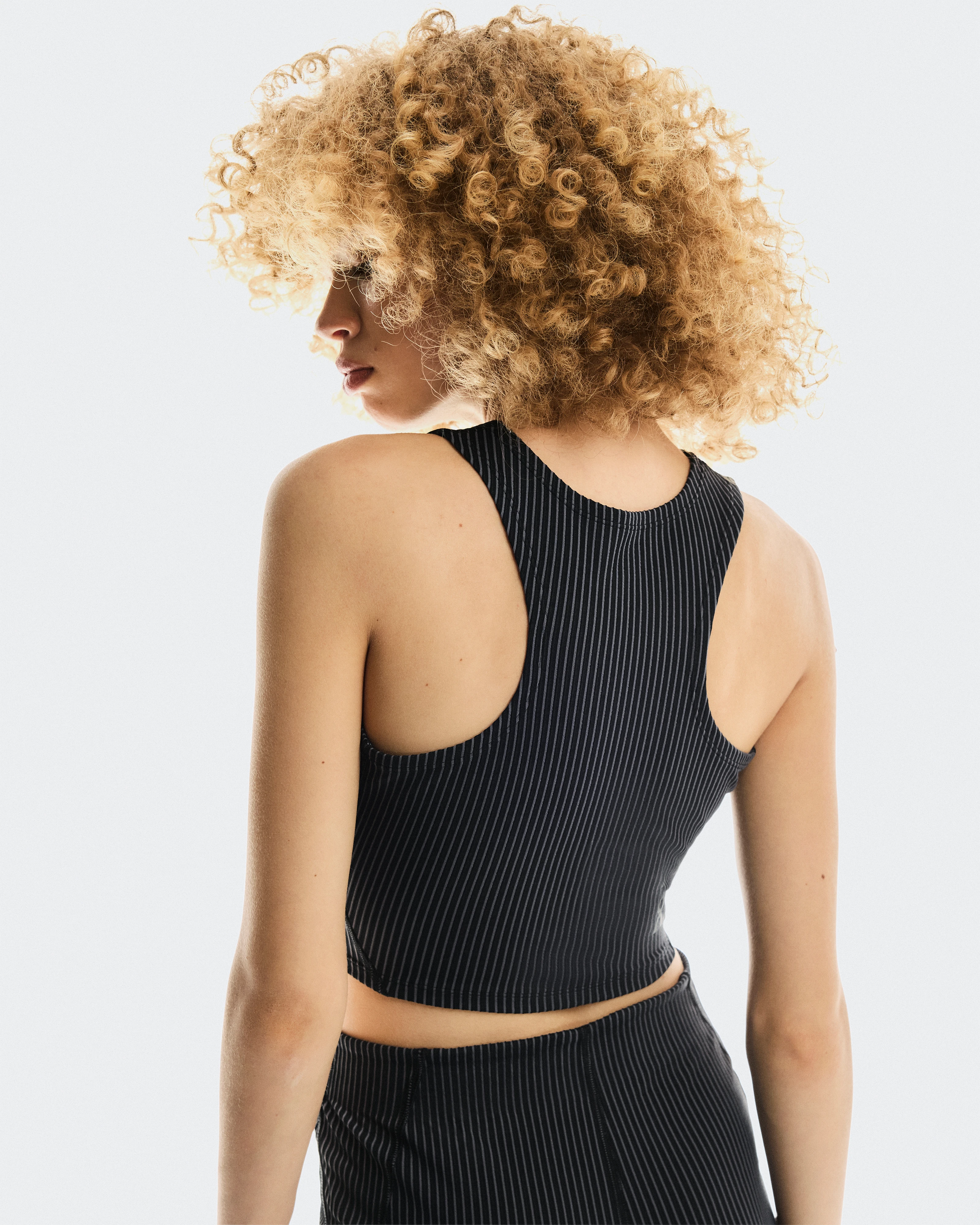 On All-Day Ribbed Crop Black & Rock Women Tops and t-shirts