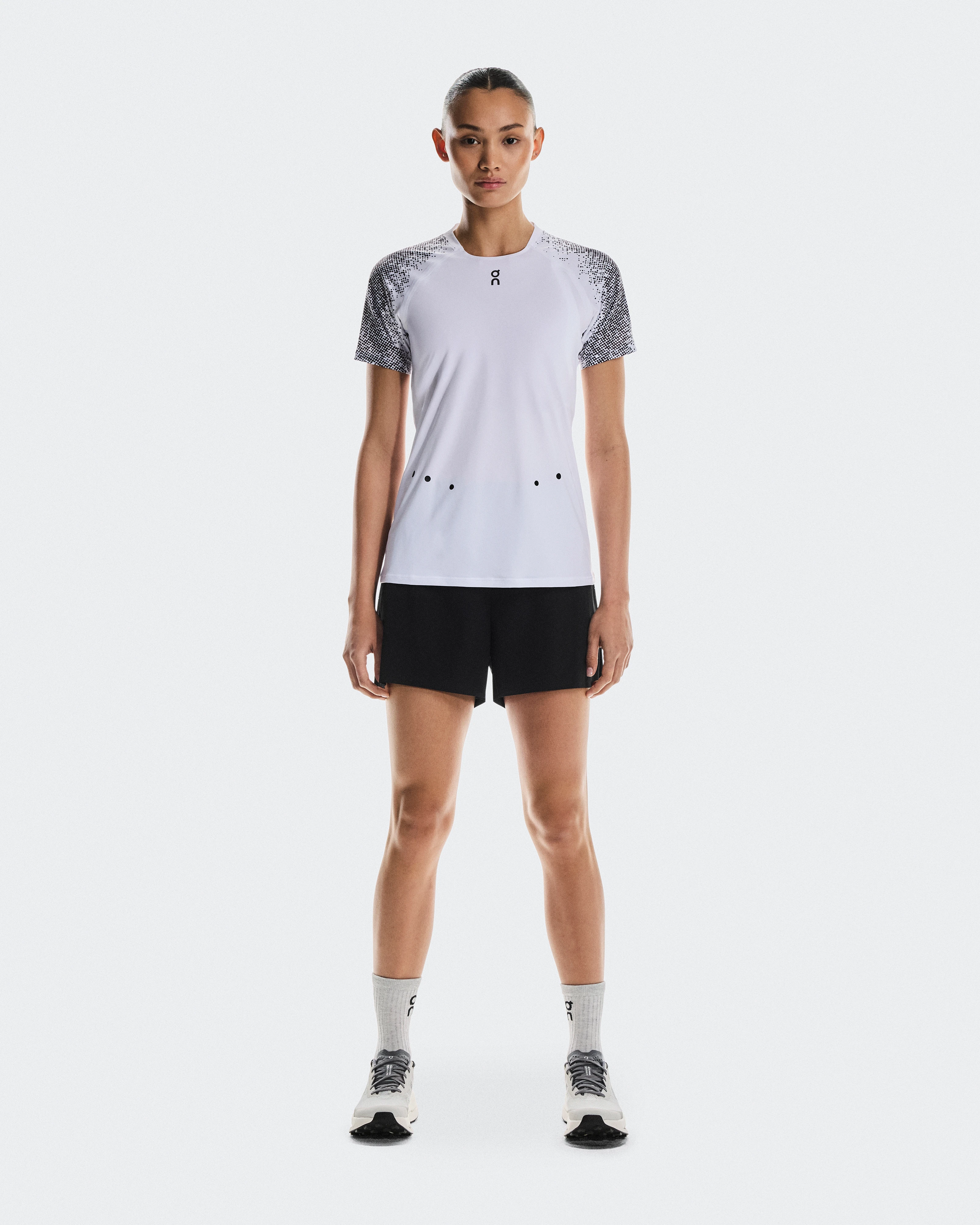 On Ultra-T White & Iron Women Tops and t-shirts