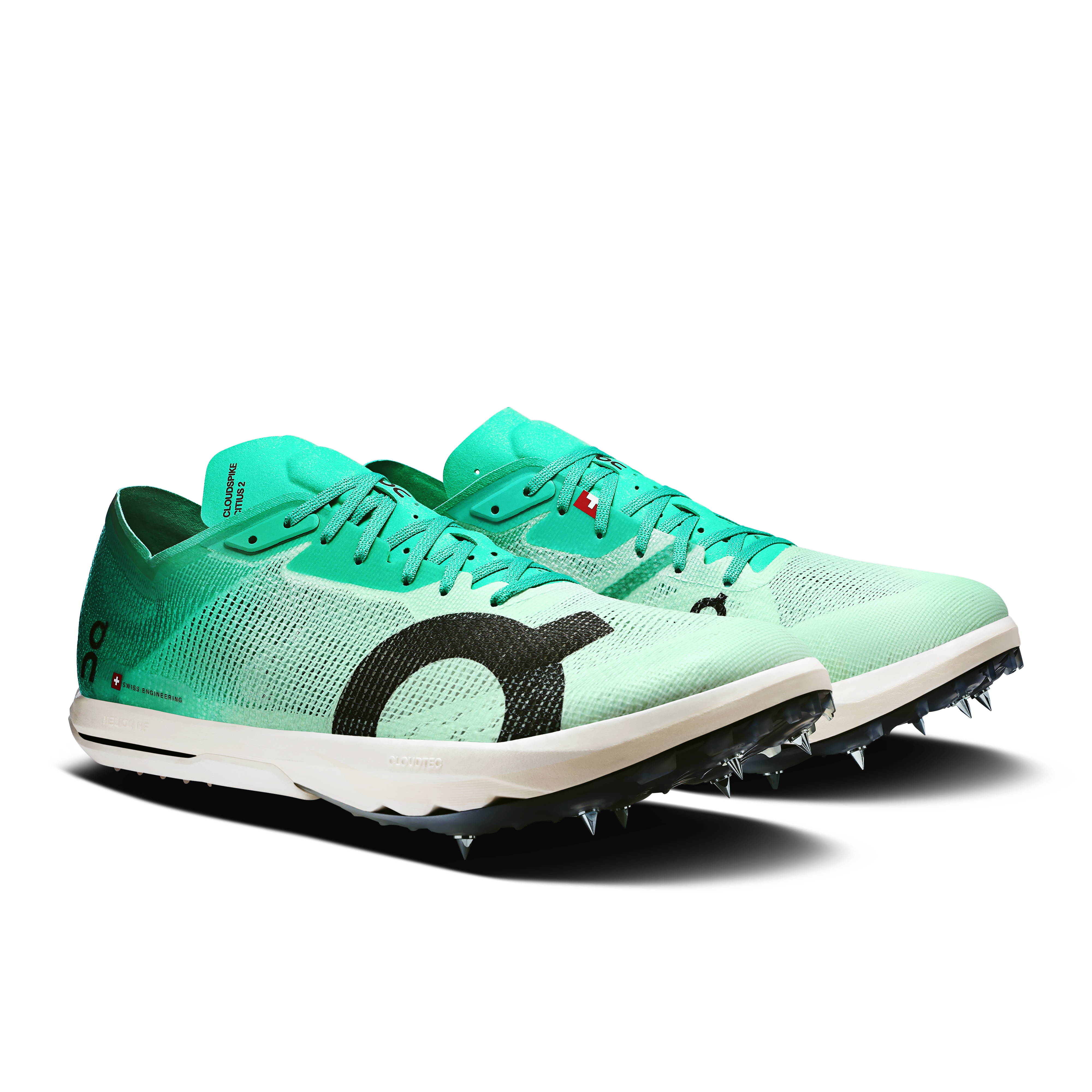 On Cloudspike Citius 2 Mint & White Men Track Shoes