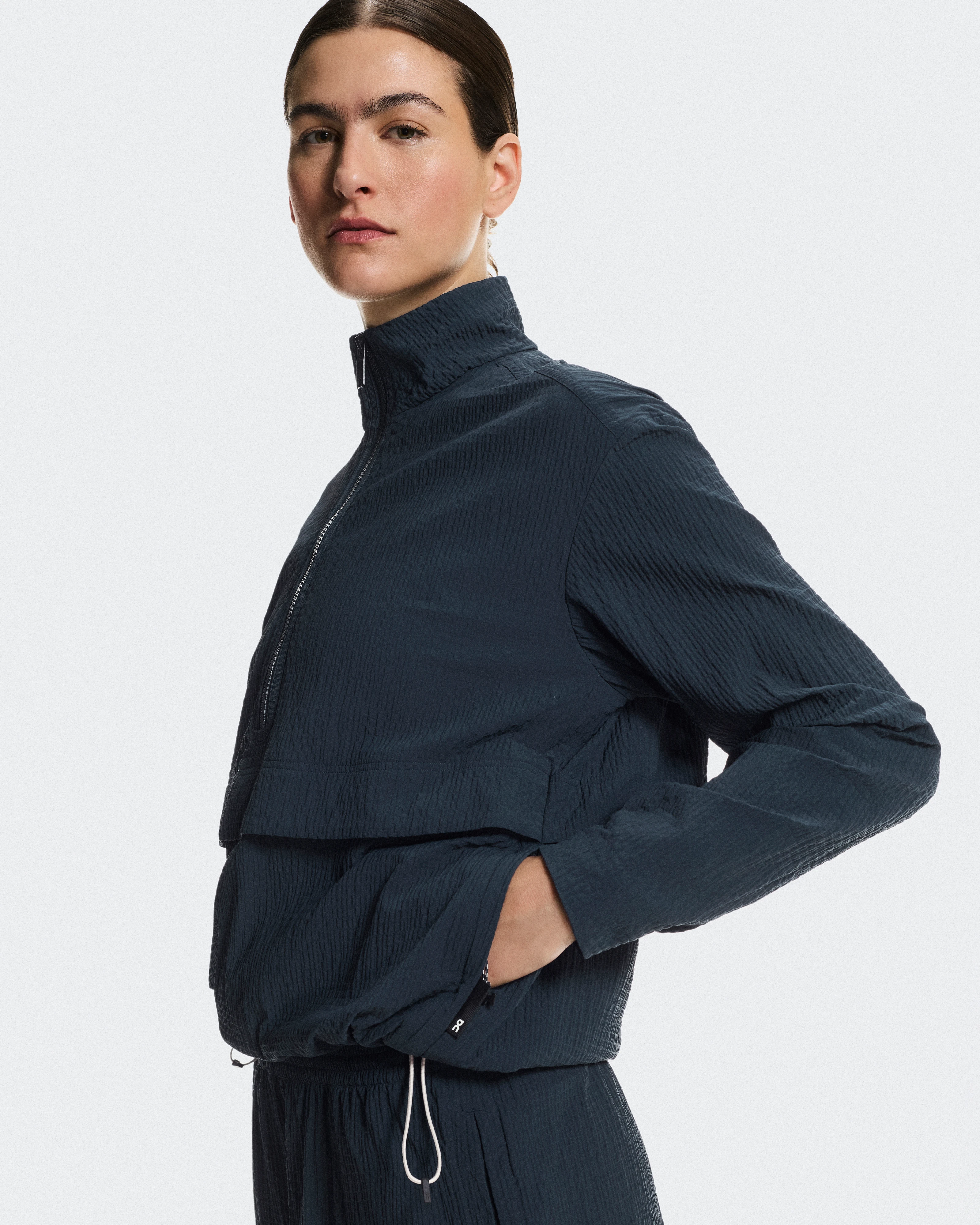 On Courtside 1/2 Zip Eaze Midnight Women Hoodies and sweatshirts