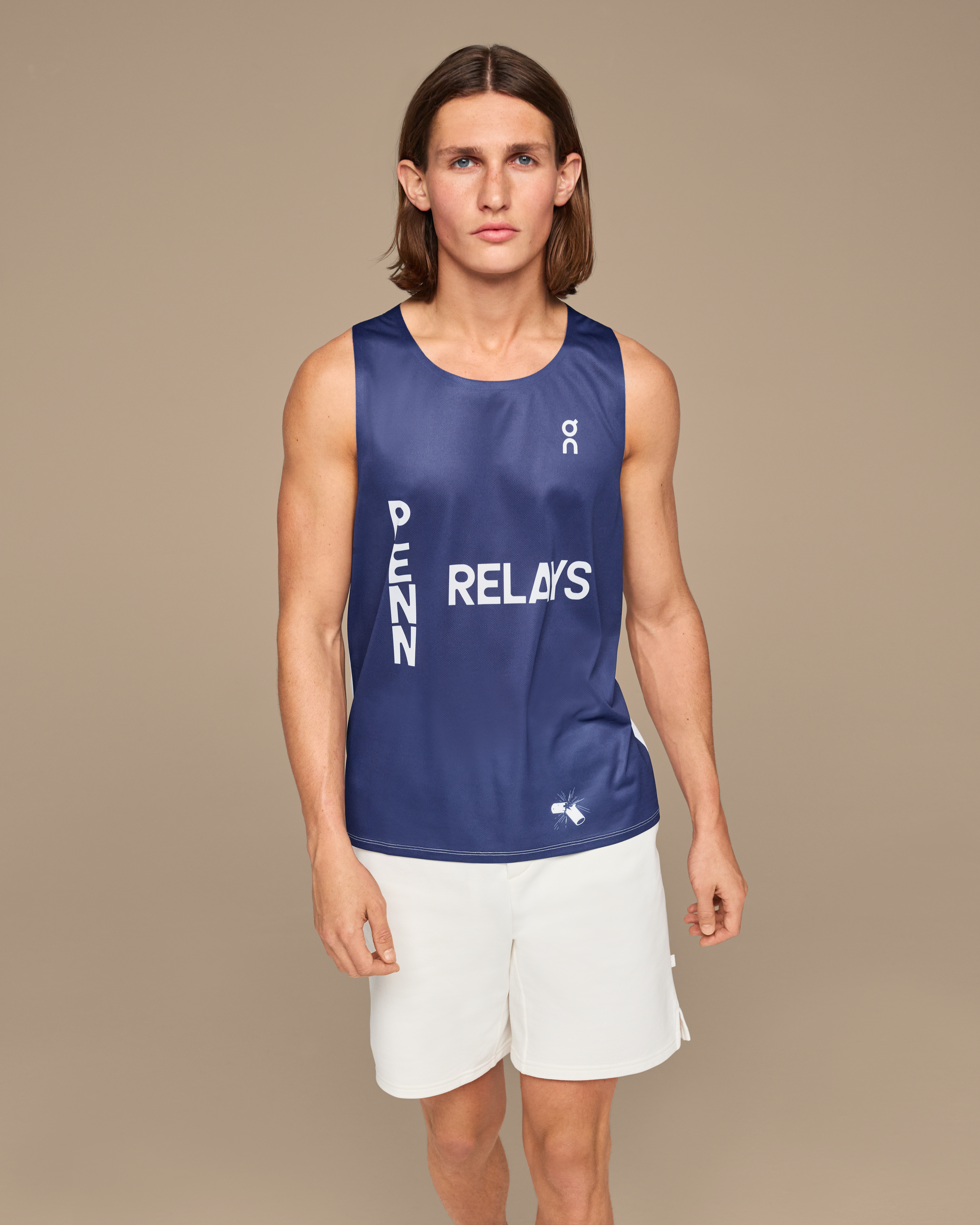 On Penn Relays Singlet Indigo Unisex Tops and t-shirts