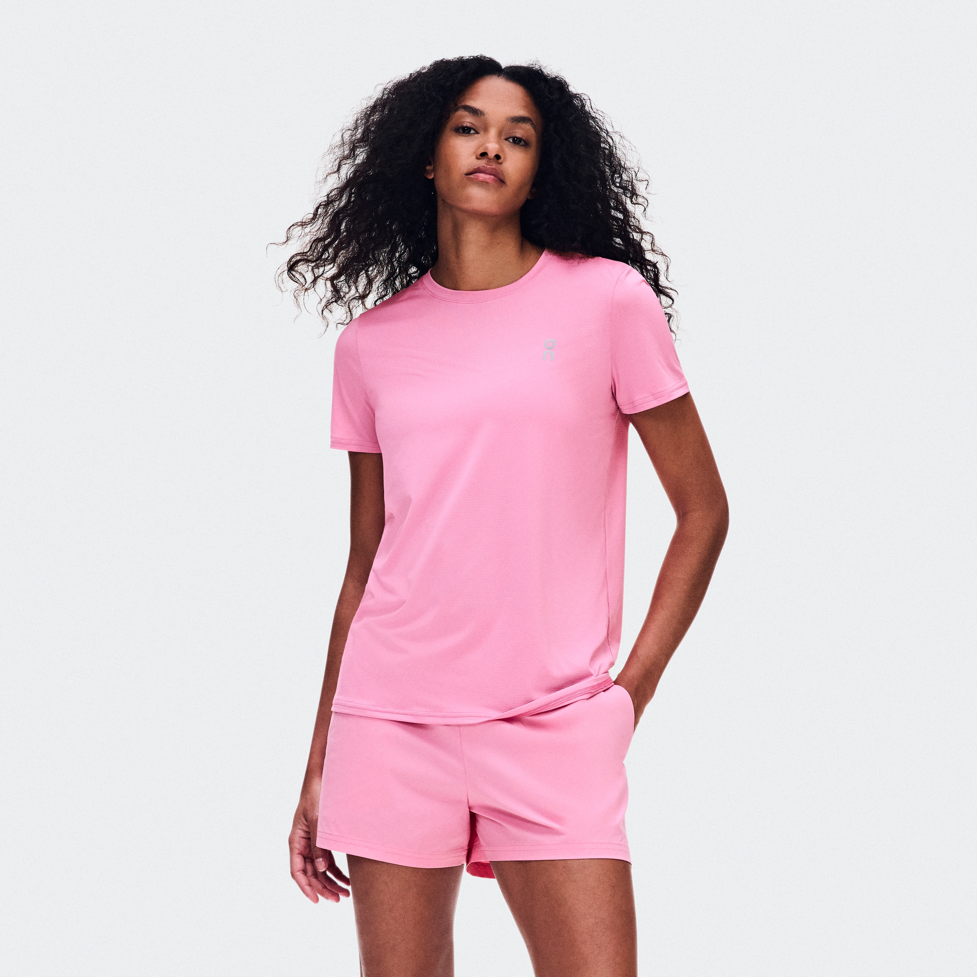 On Core-T Bubblegum Women – Lightweight, versatile, running Tops and t-shirts