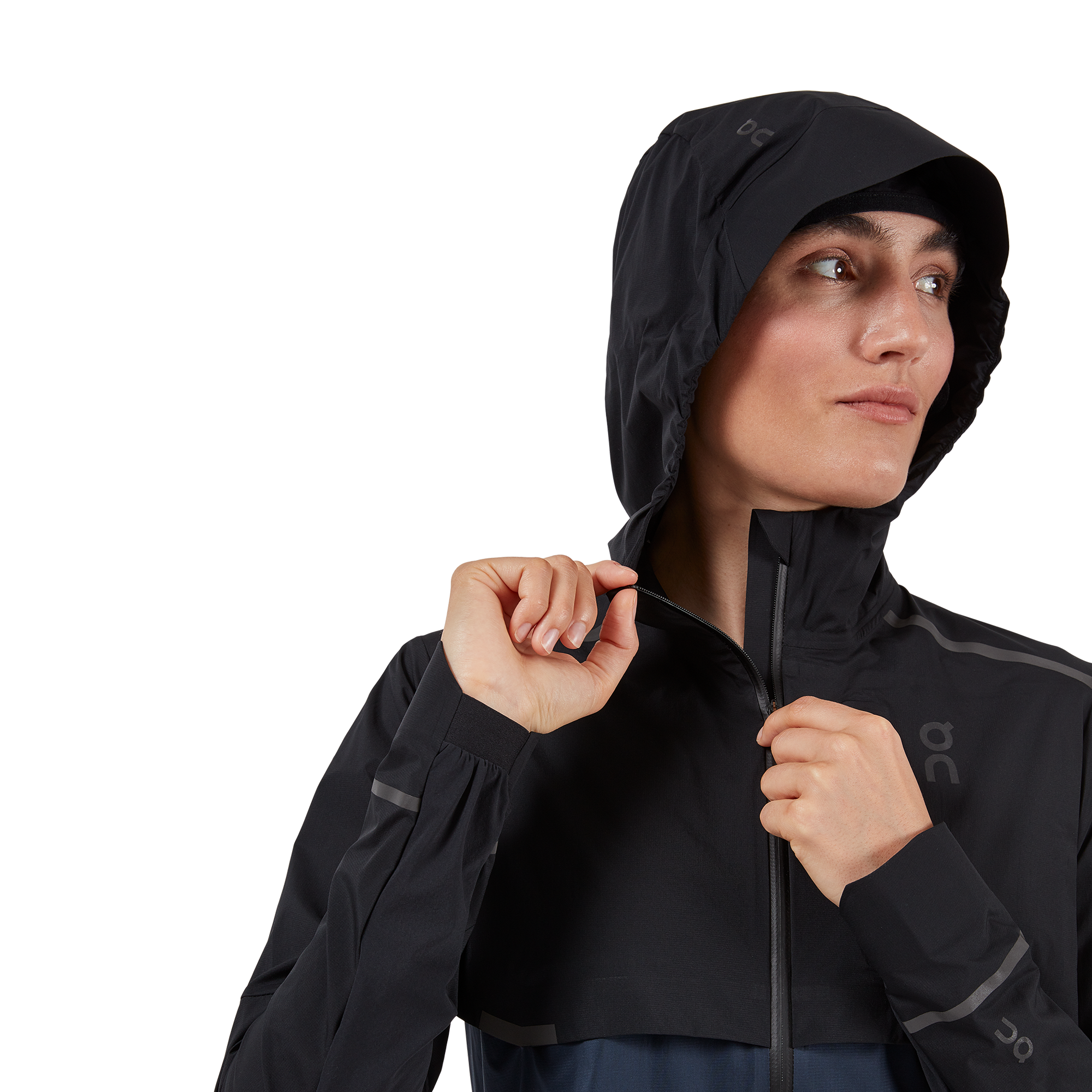 On Weather Jacket Black & Navy Women Jackets