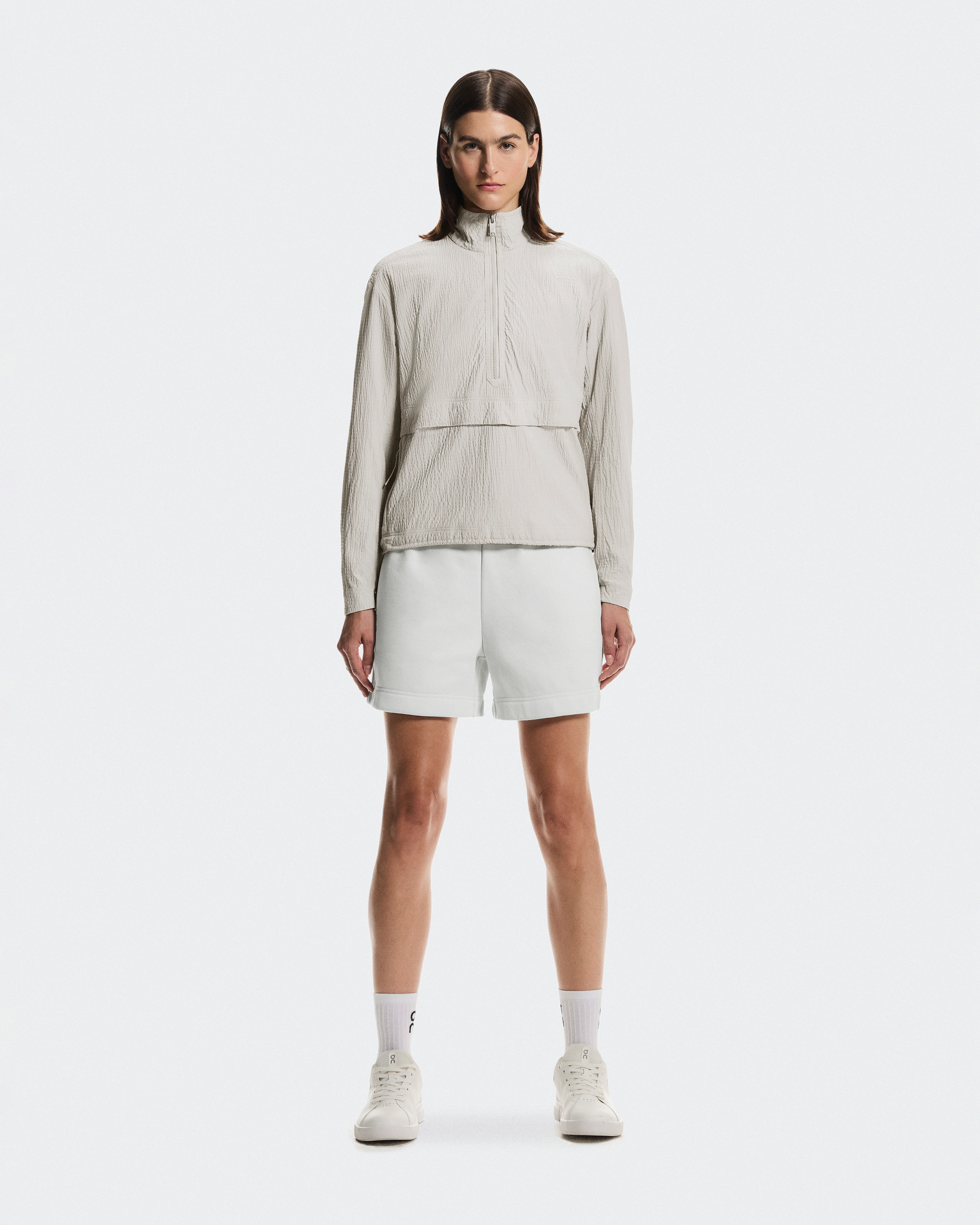 On Courtside 1/2 Zip Eaze Sand Women Hoodies and sweatshirts