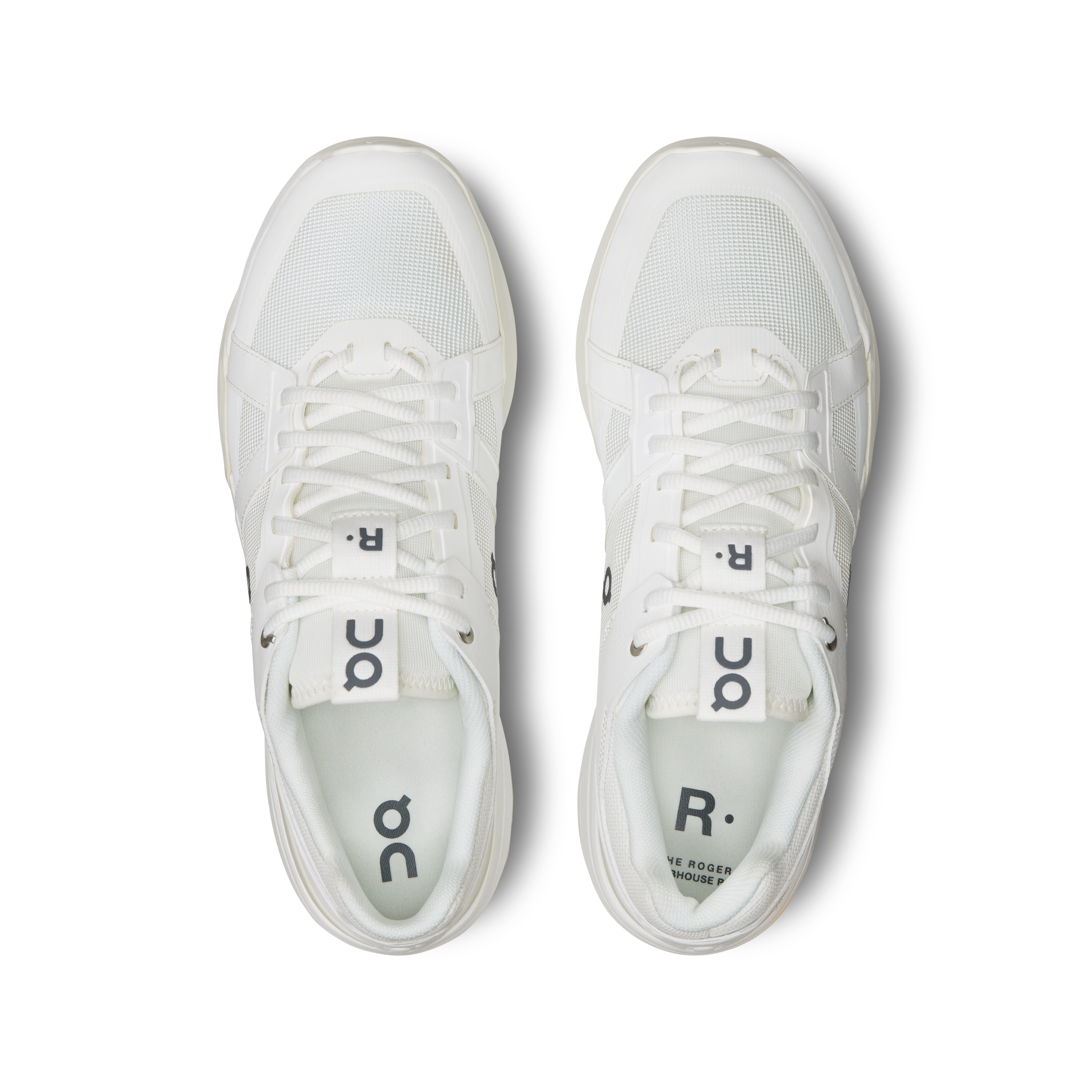On THE ROGER Clubhouse Pro White & Ice Men Tennis Shoes