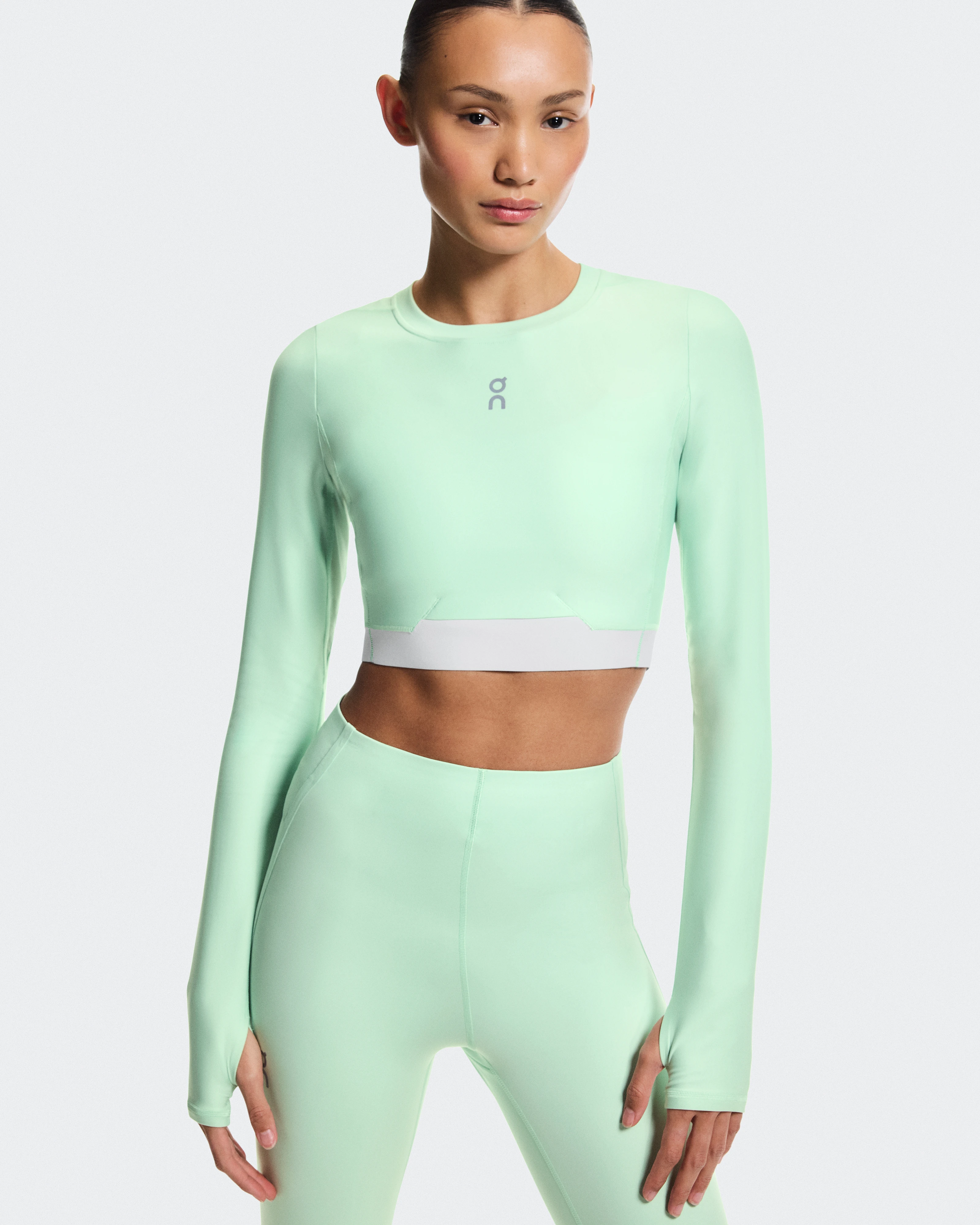 On Train Long Sleeve Crop Creek Women Tops and t-shirts