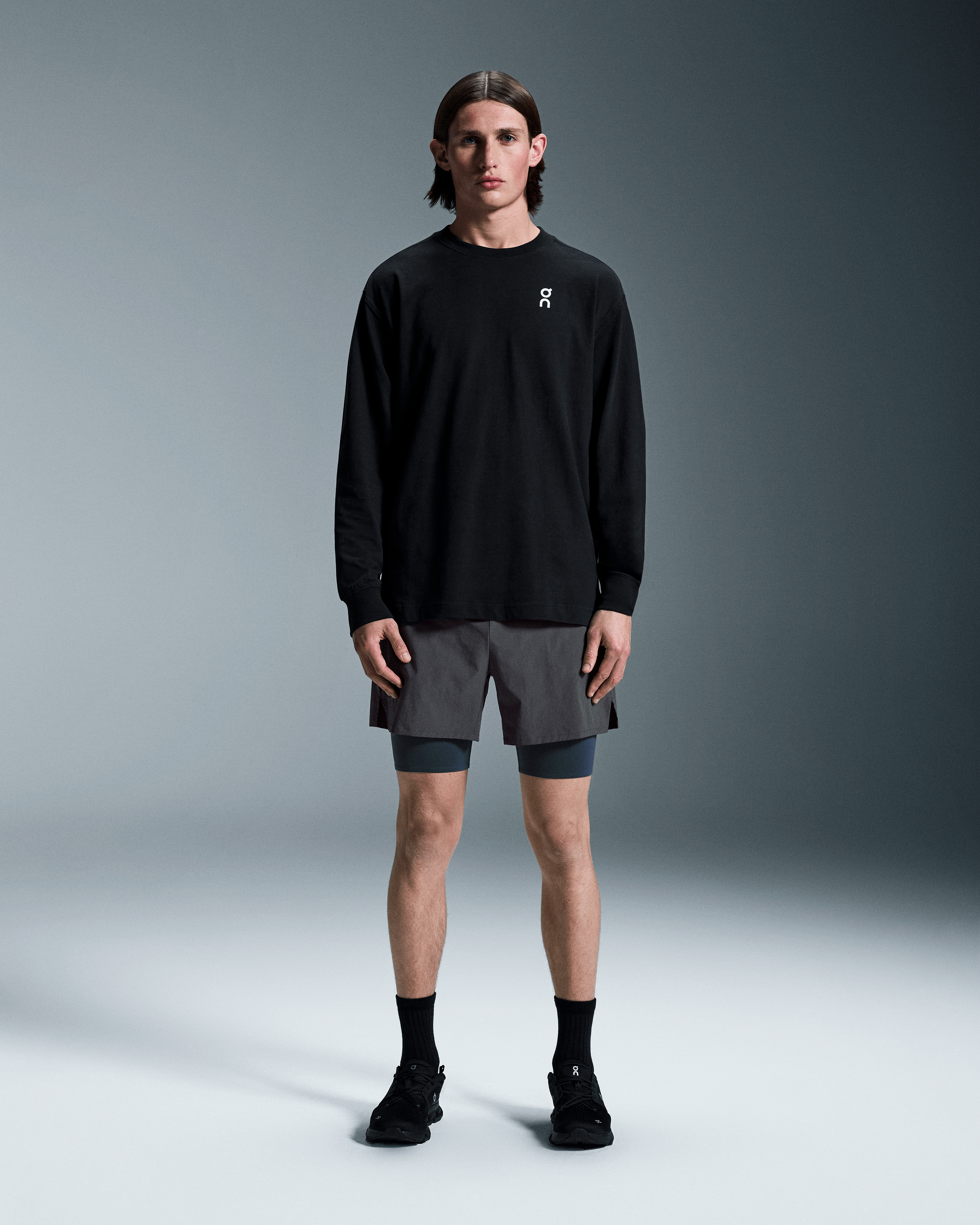 On Club Long-T Black Men Tops and t-shirts