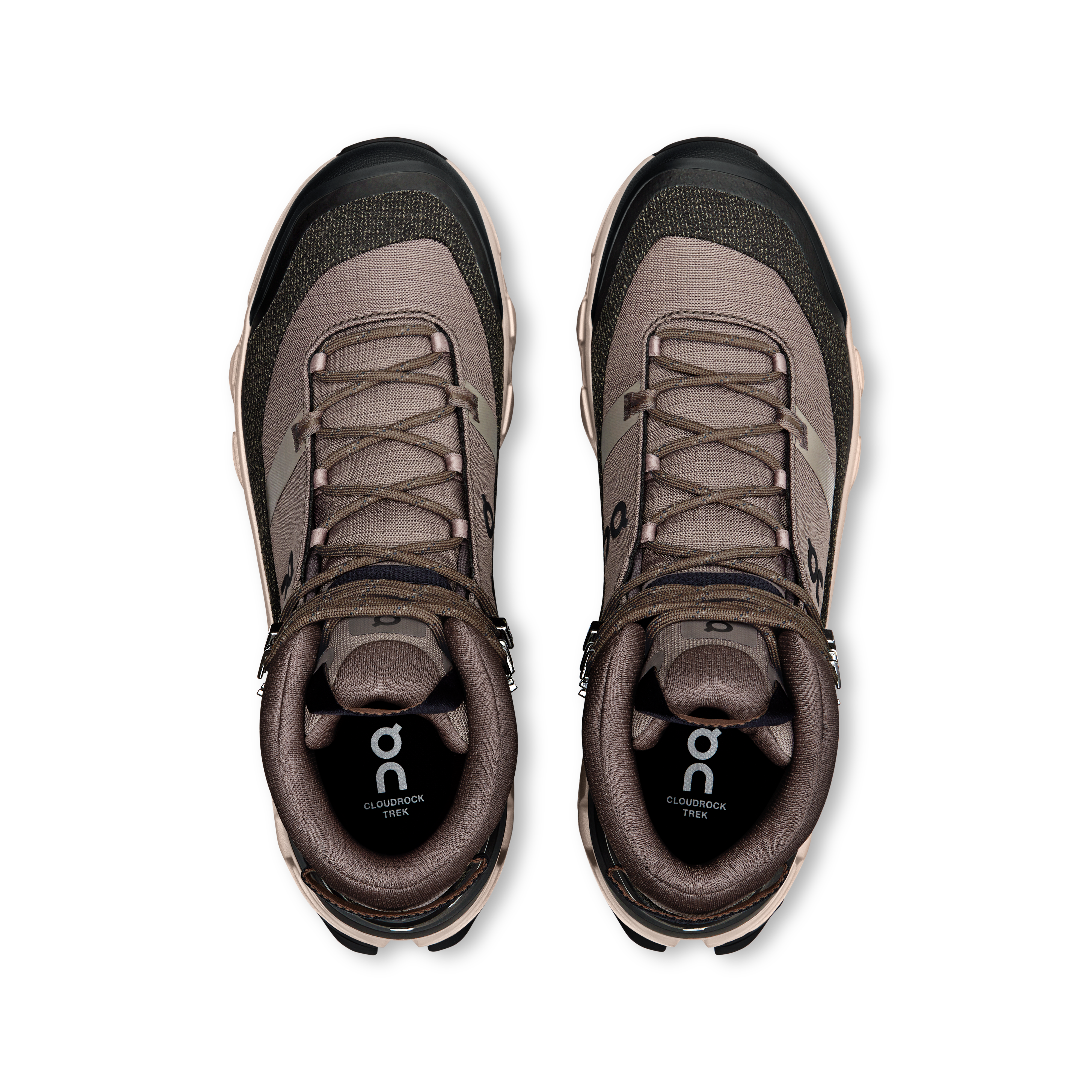 On Cloudrock Trek Waterproof Ash & Fog Men Hiking Shoes