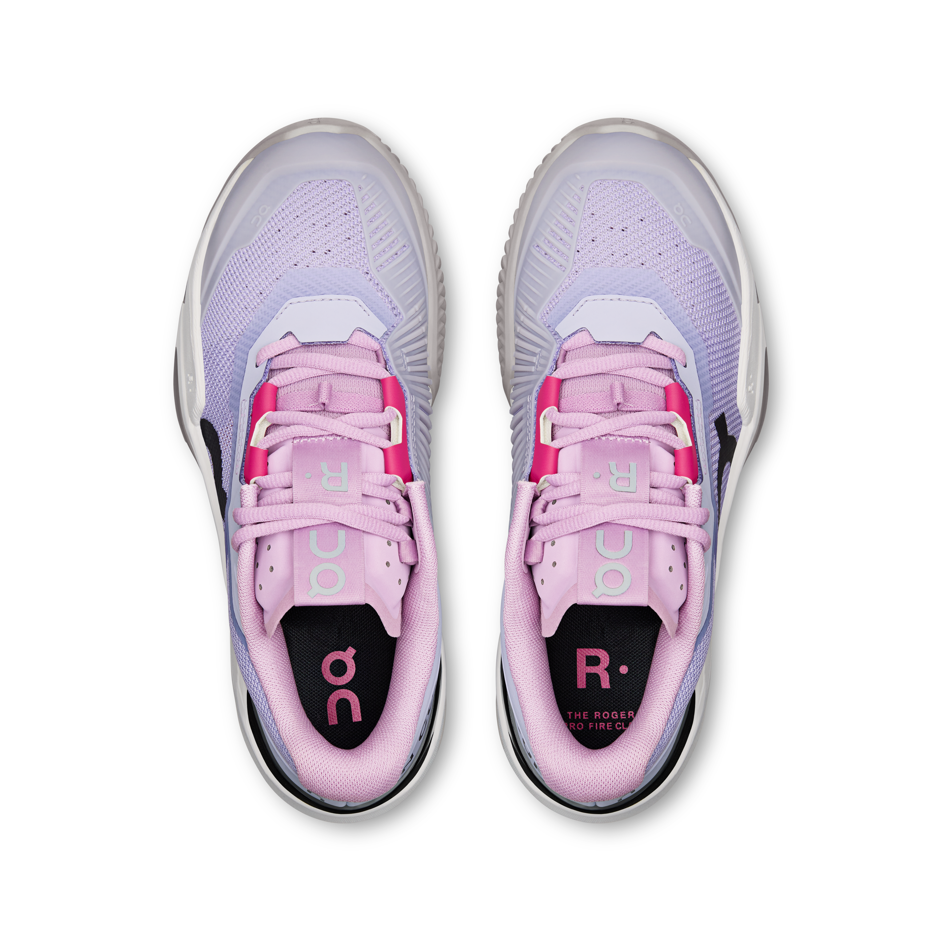 On THE ROGER Pro Fire Clay Bloom & Black Women Tennis Shoes