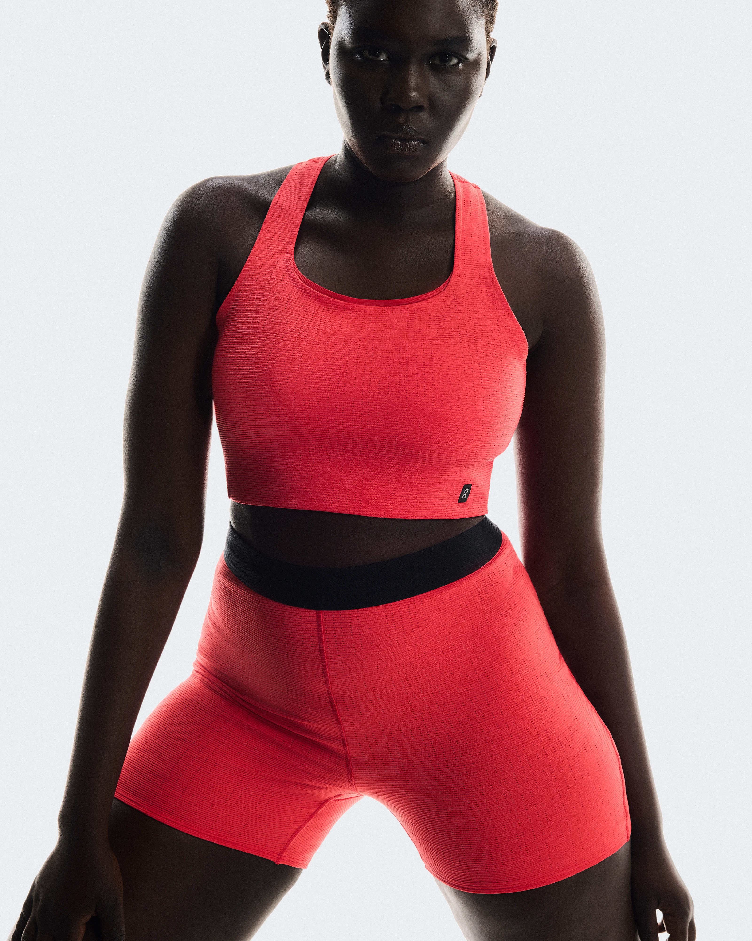 On Pace Tights Short Red Women Tights