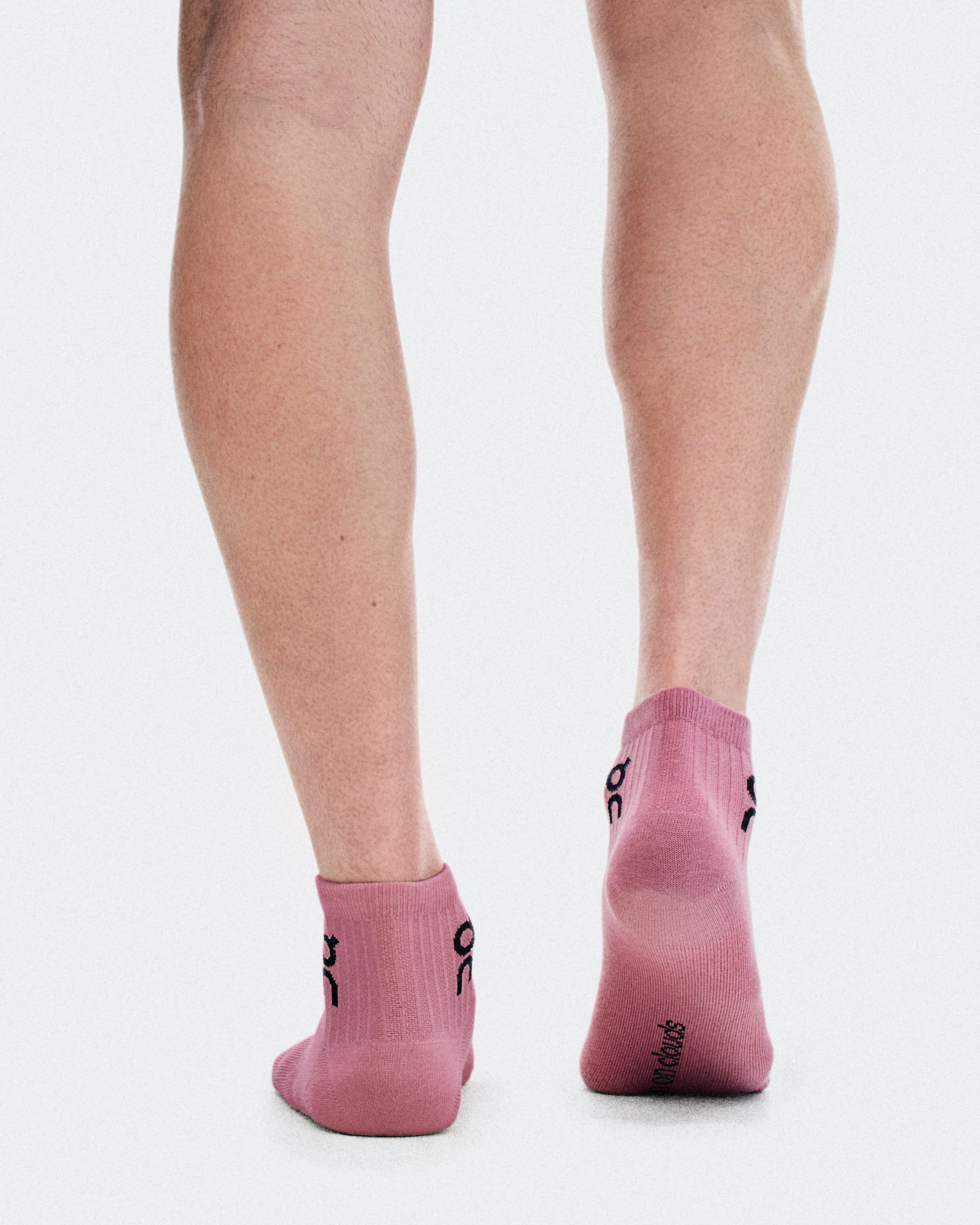 On Logo Sock Mid 3P Sherbet & Rhodonite Unisex Socks