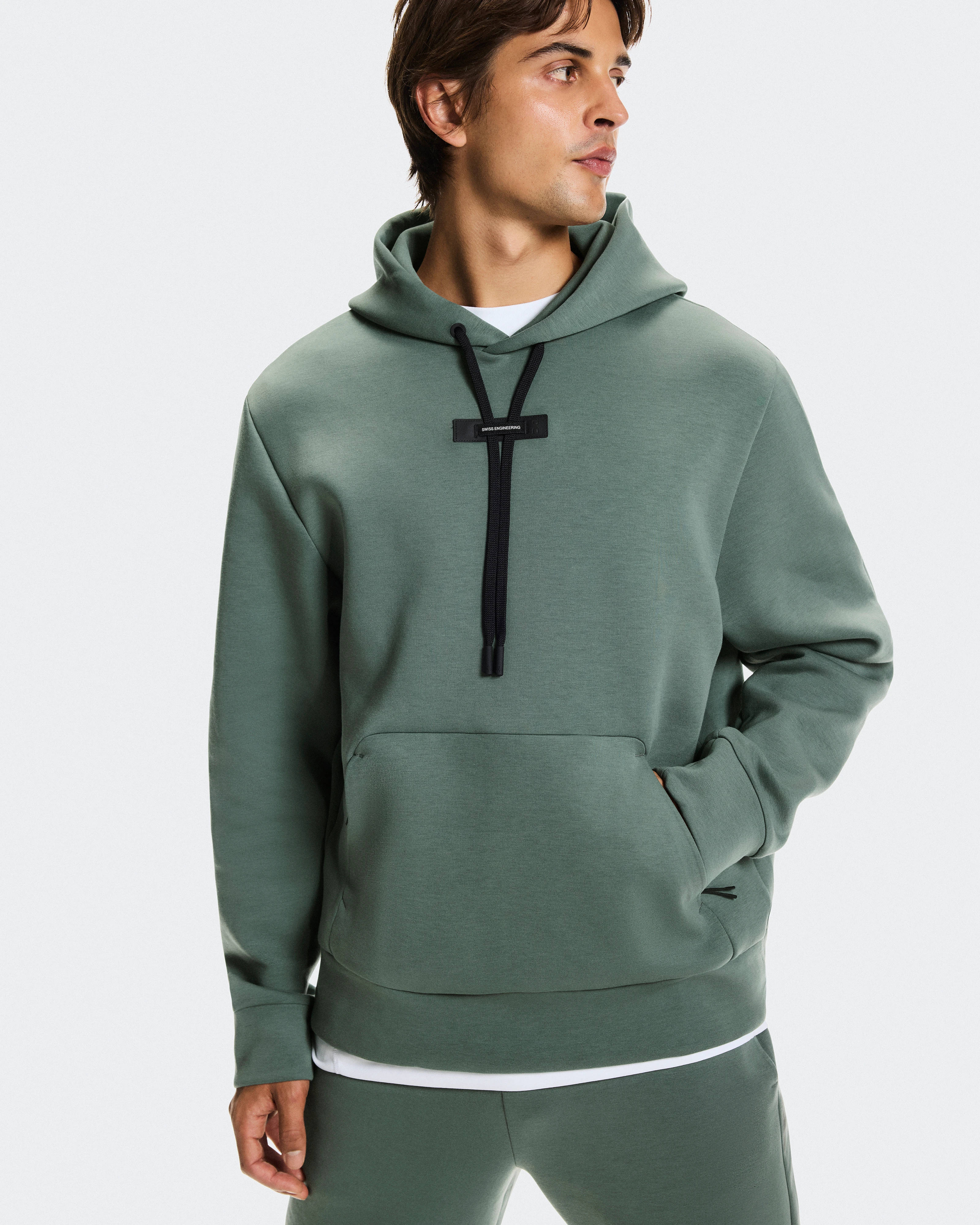 On Focus Tech Hoodie Olive Men Hoodies and sweatshirts