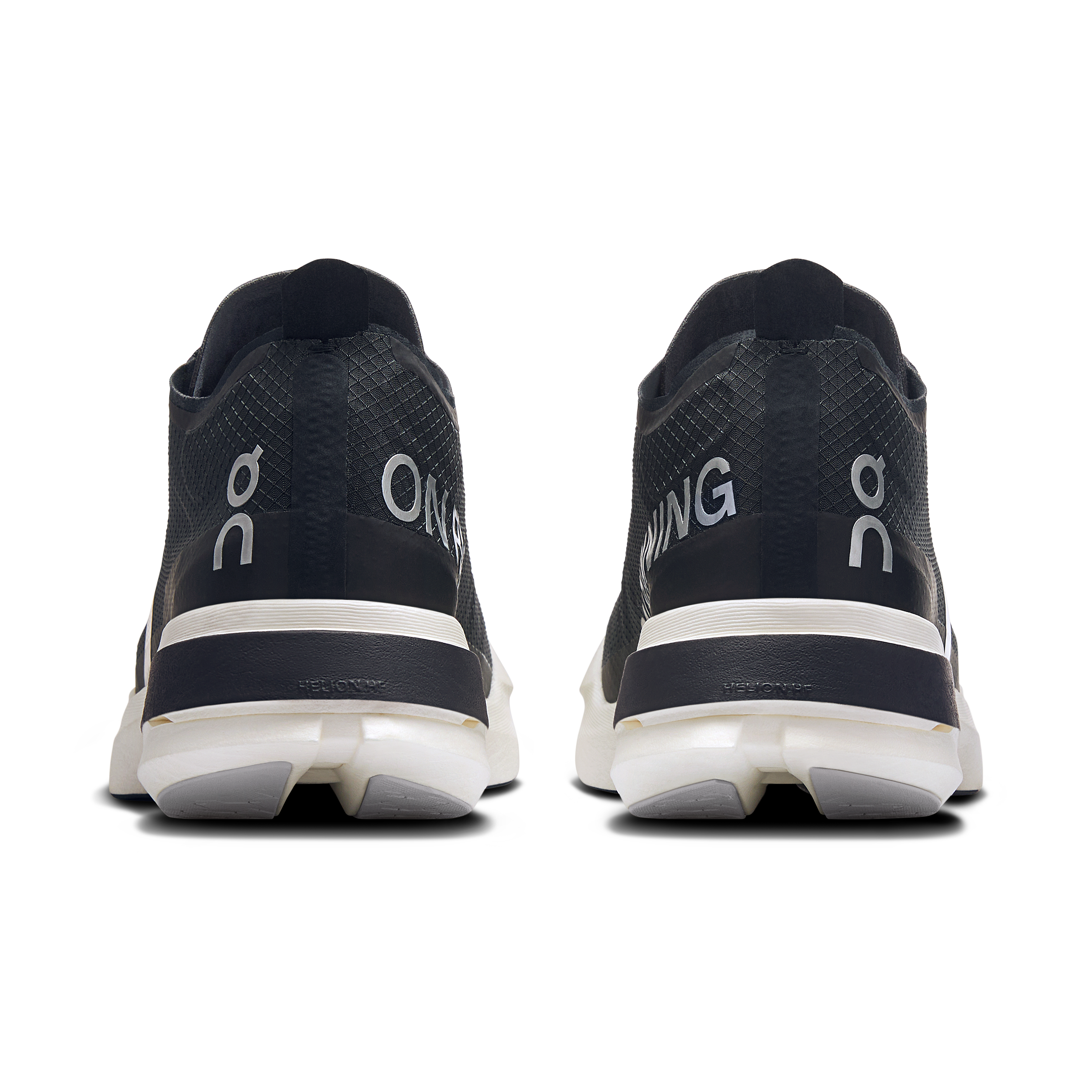 On Cloudboom Strike Black & White Women Road running Shoes
