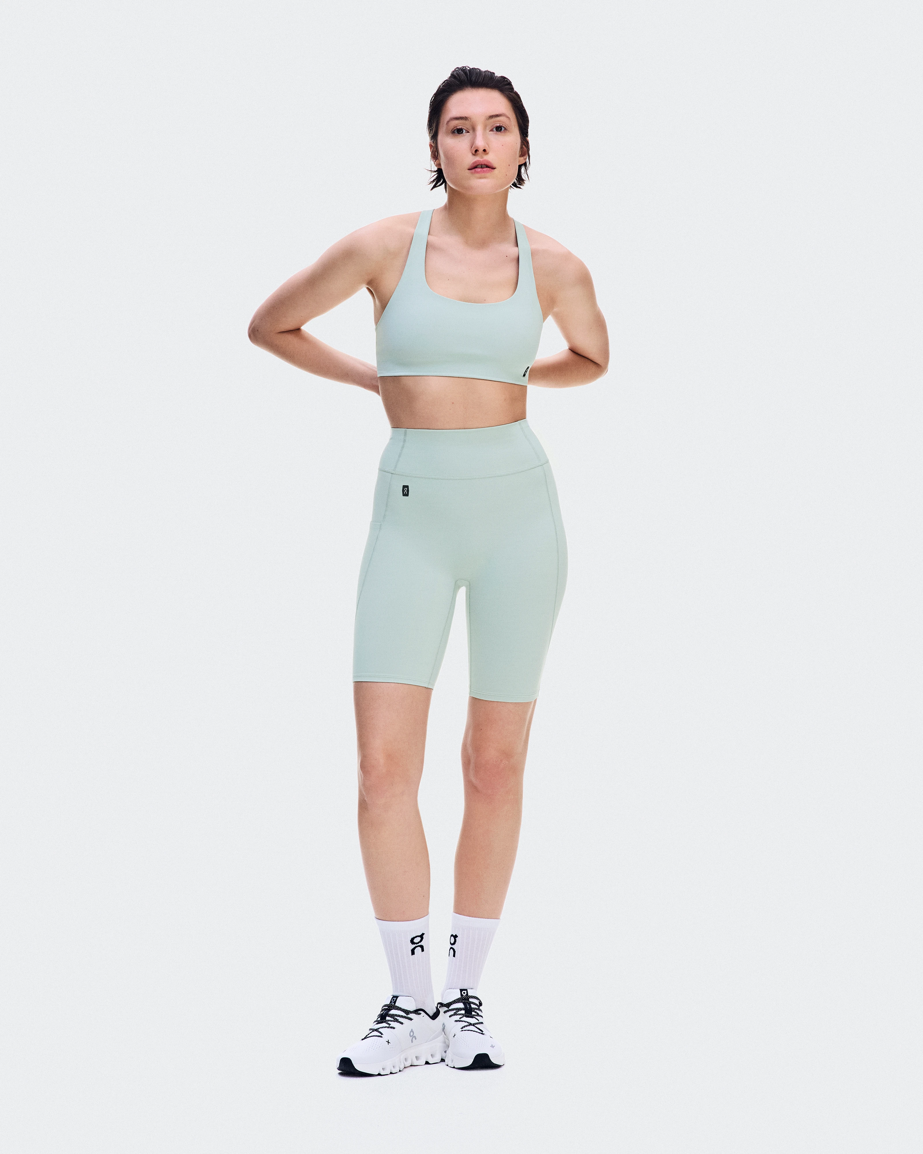 On Studio Leggings Short Mineral Women Tights