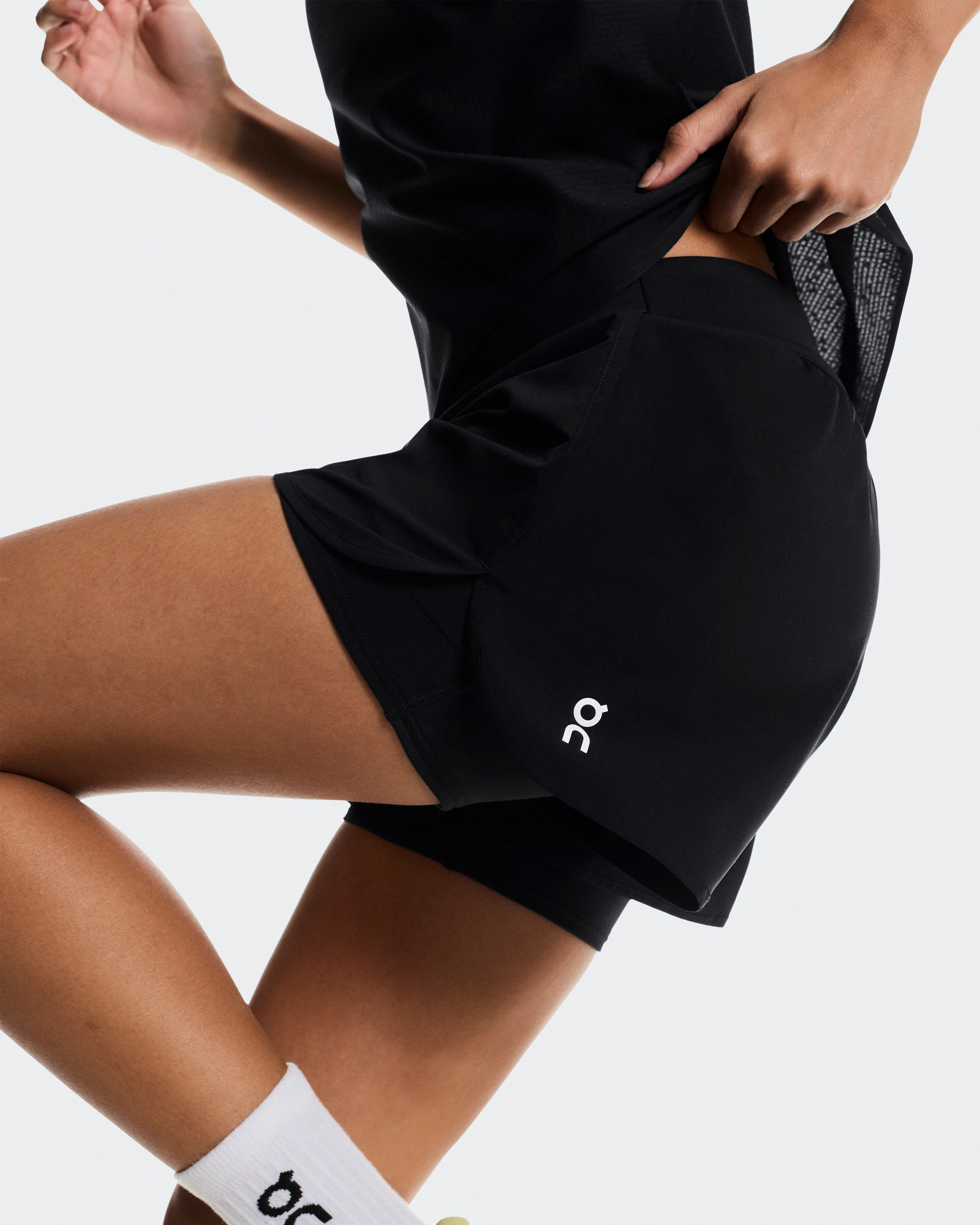 On 3" Court Shorts 2-in-1 Black Women Shorts