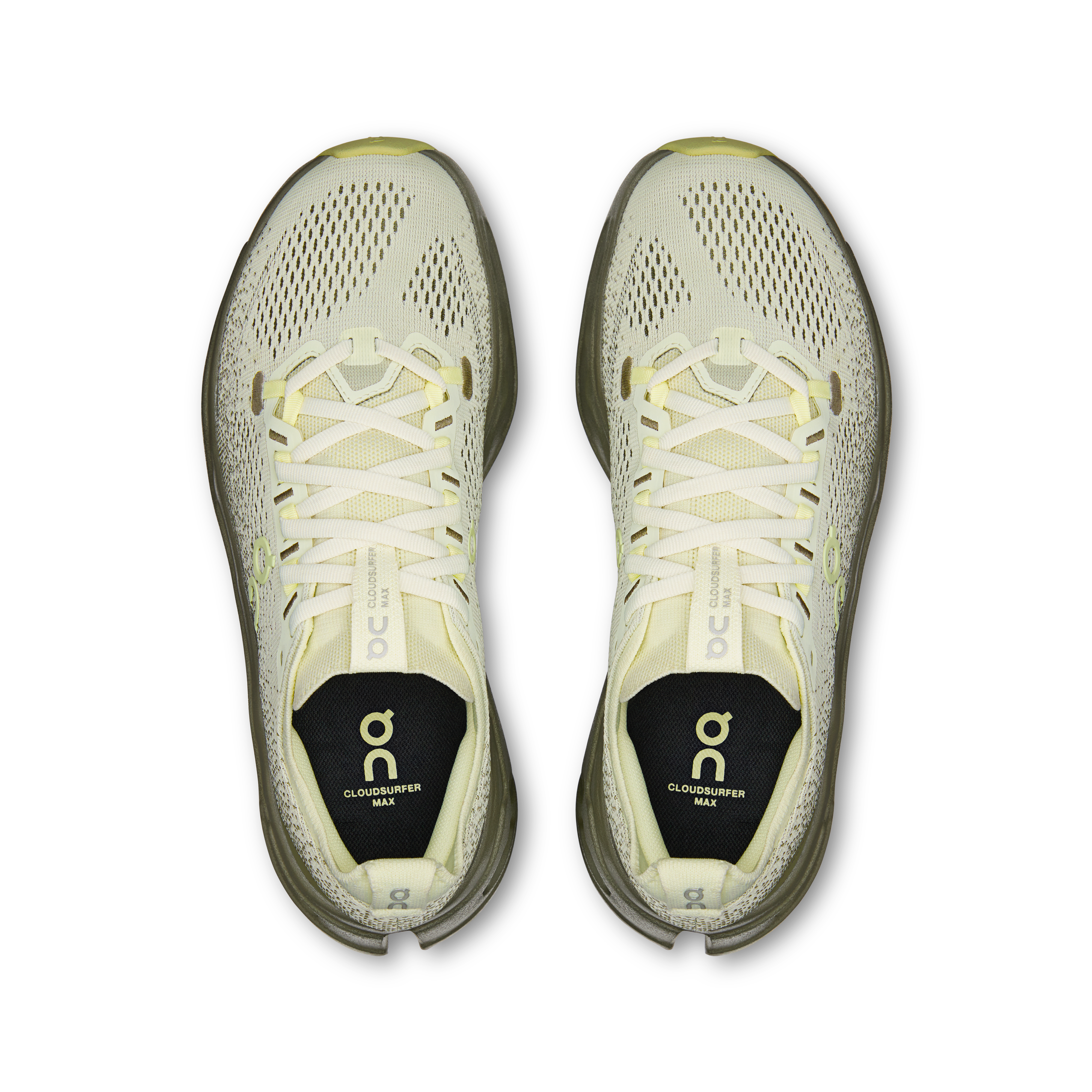 On Cloudsurfer Max Wide Seedling & Olive Women Road running Shoes