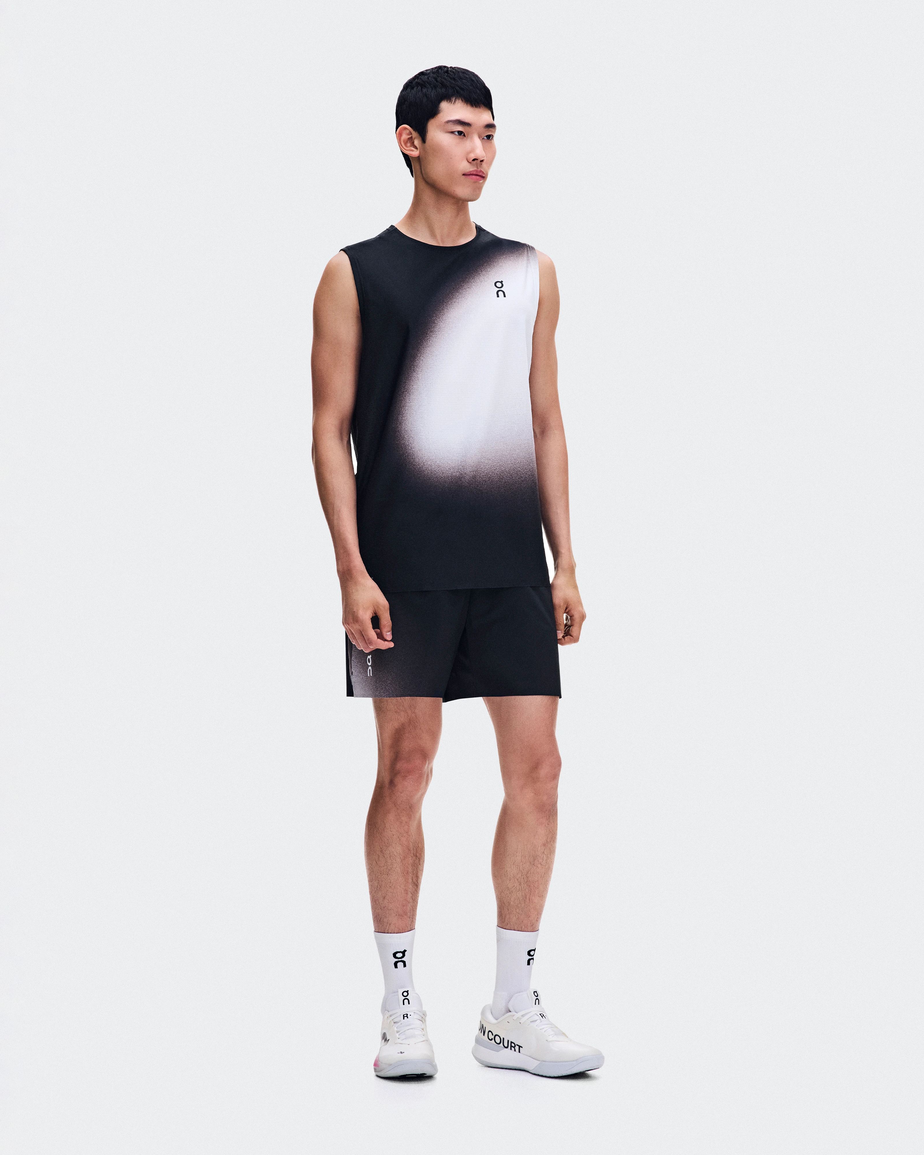 On 5" Court Shorts Swing Black & Mulberry Men Shorts