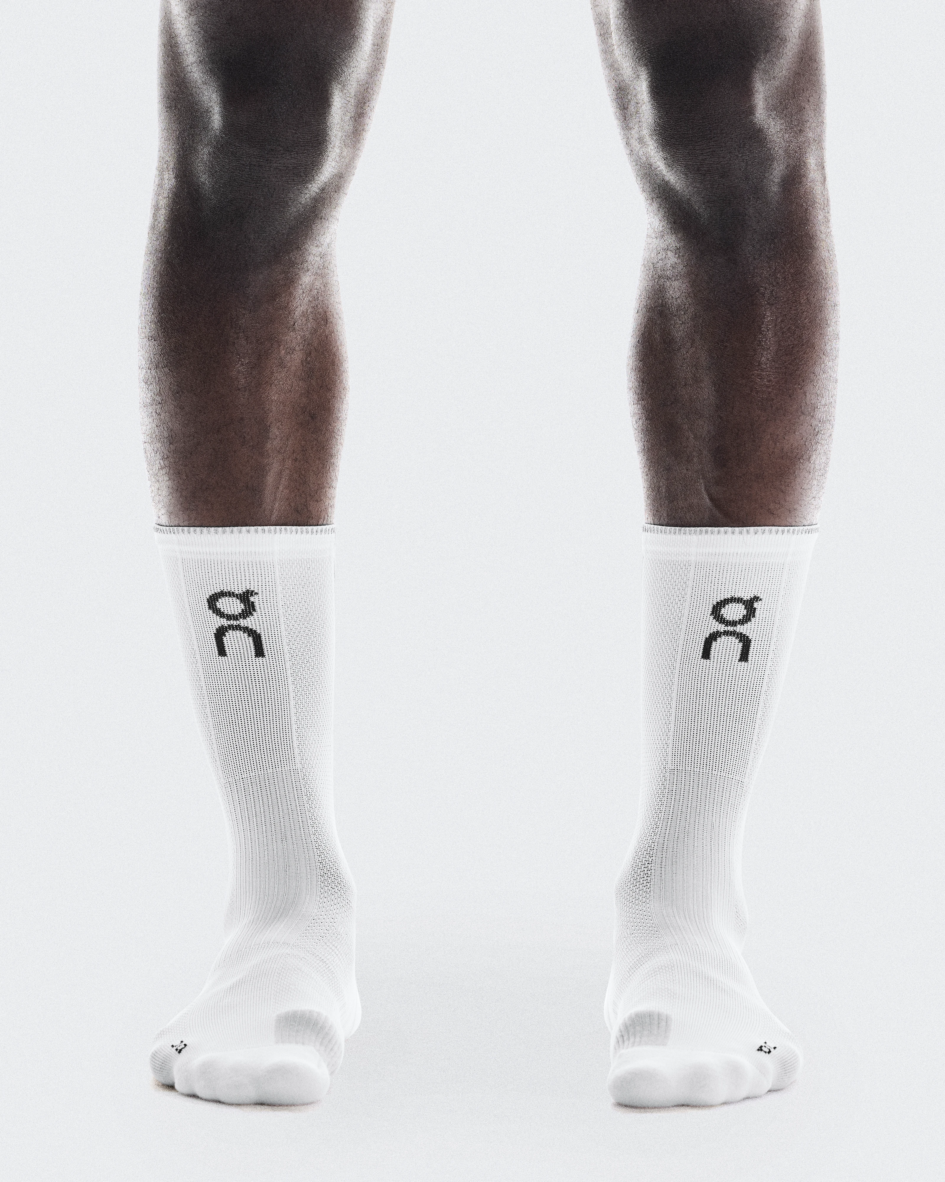 On Performance Run Sock High White & Glacier Unisex Socks