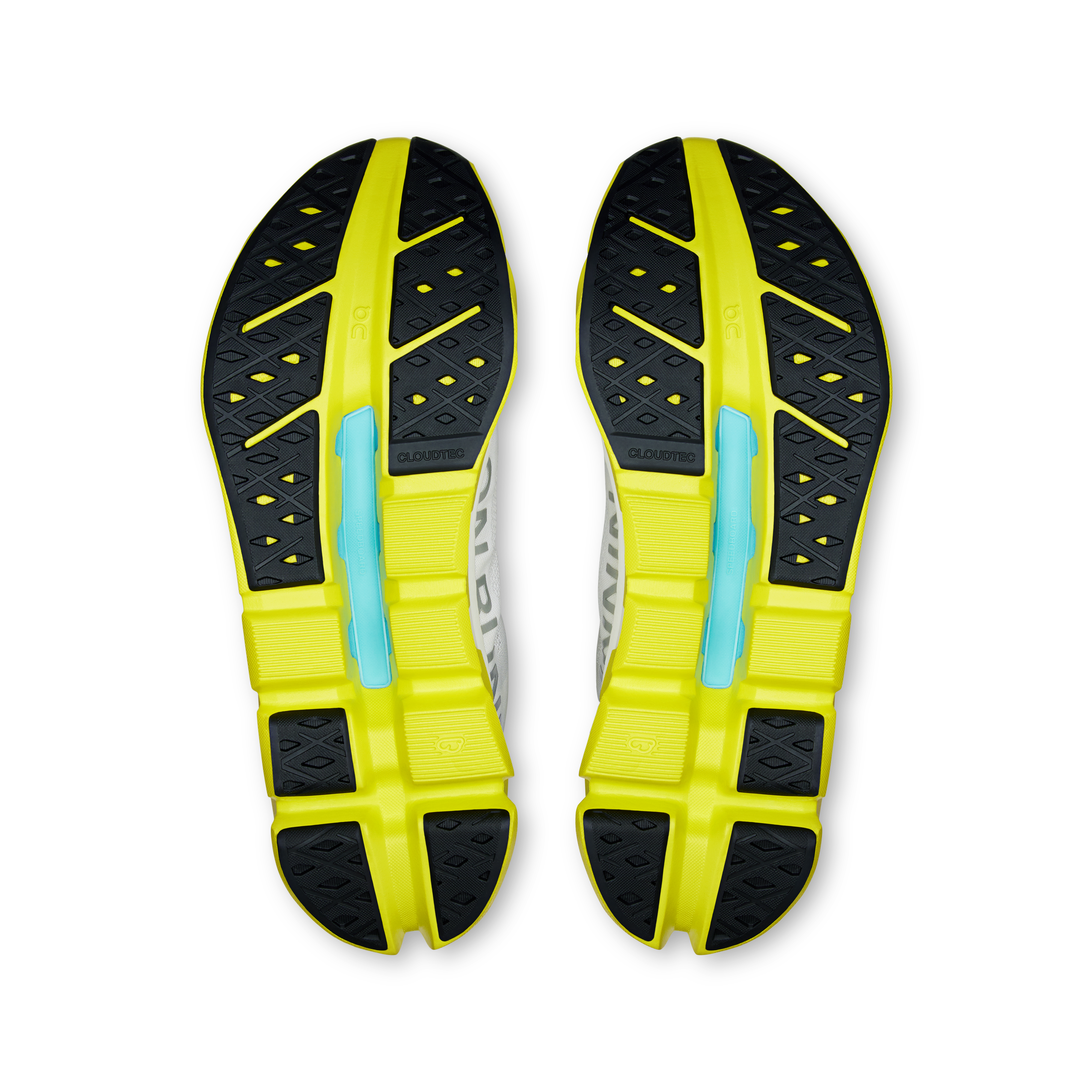 On Cloudflow 5 White & Lime Women Road running Shoes