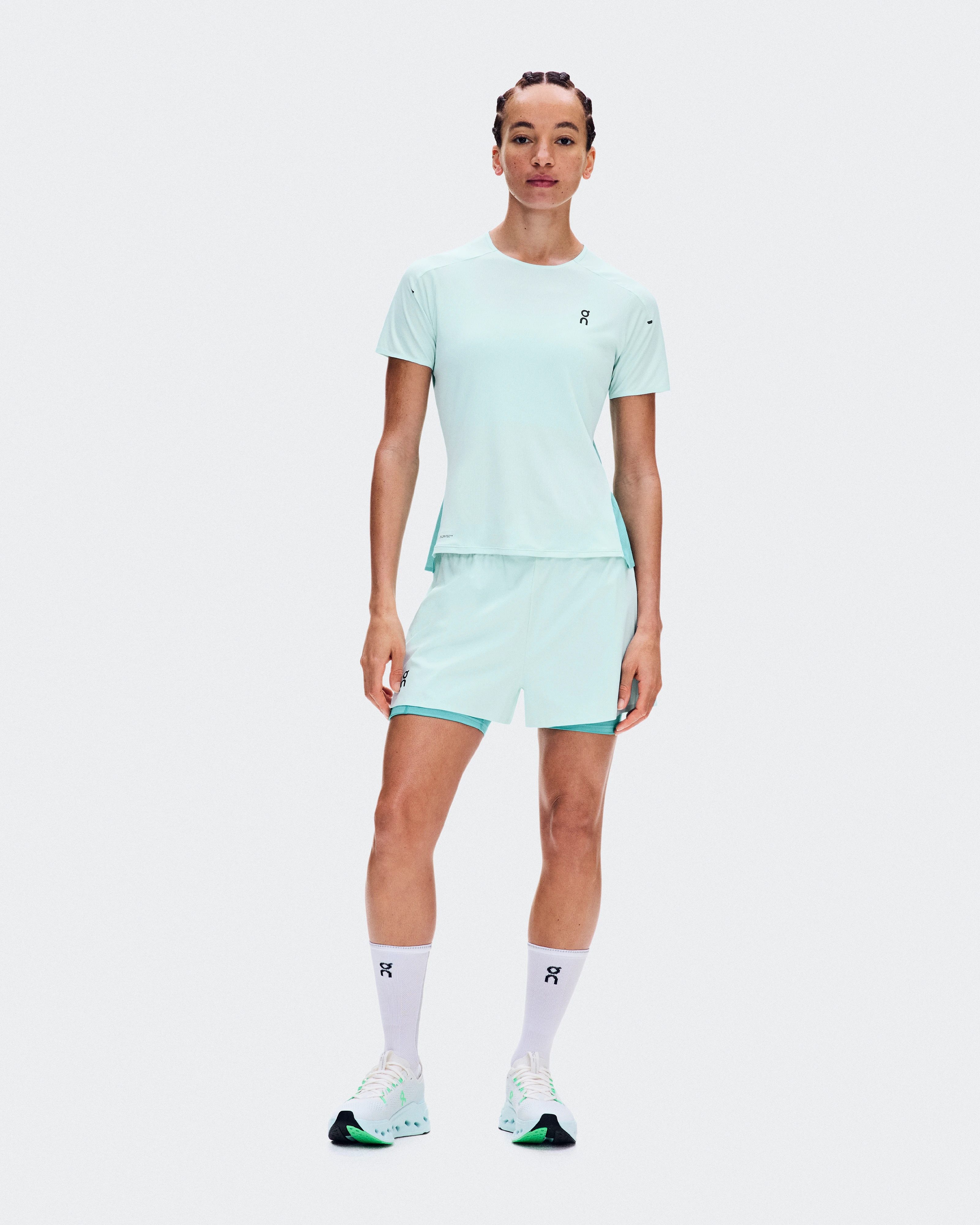 On Performance-T Flurry & Aquamarine Women Tops and t-shirts