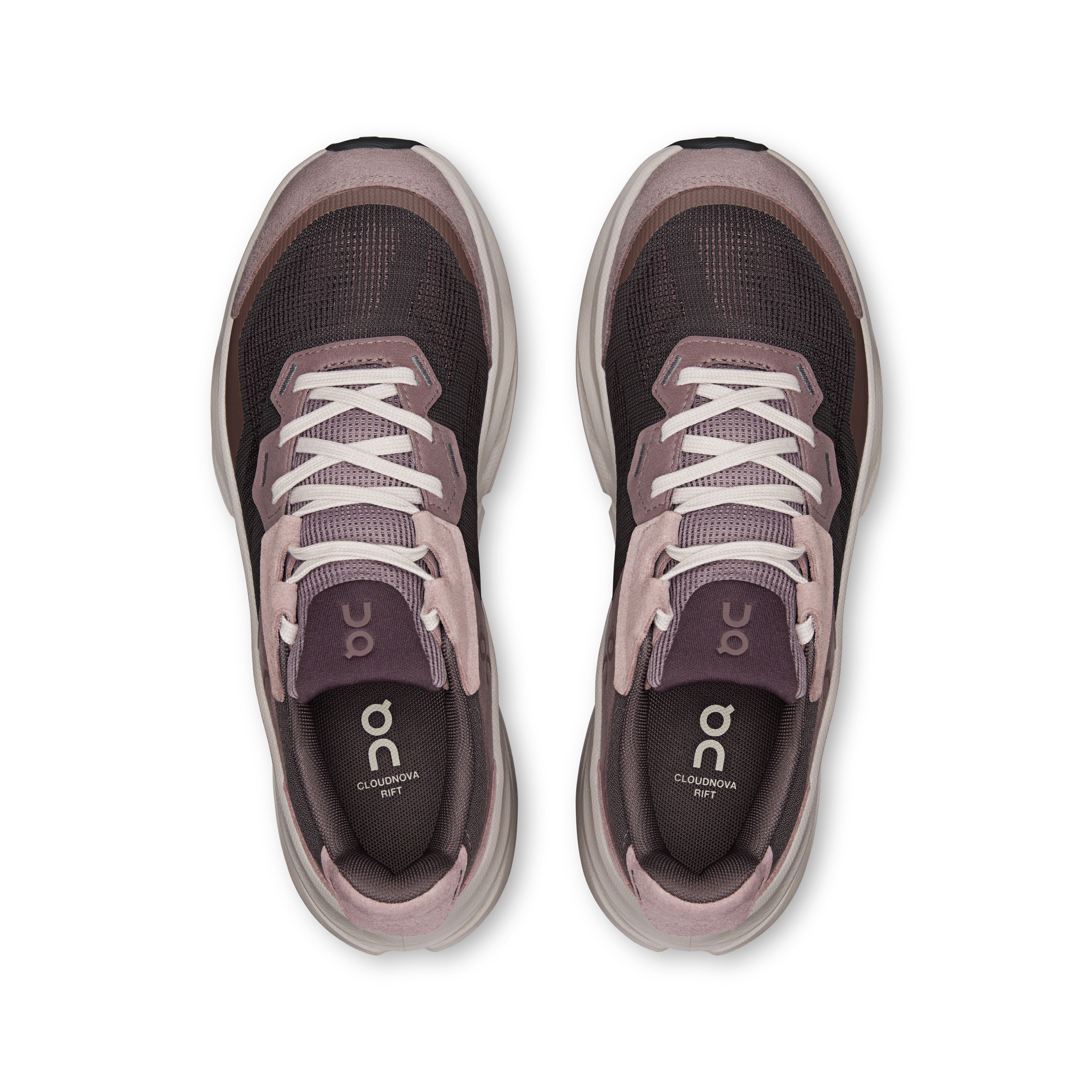 On Cloudnova Rift Pebble & Grape Women Active life Shoes