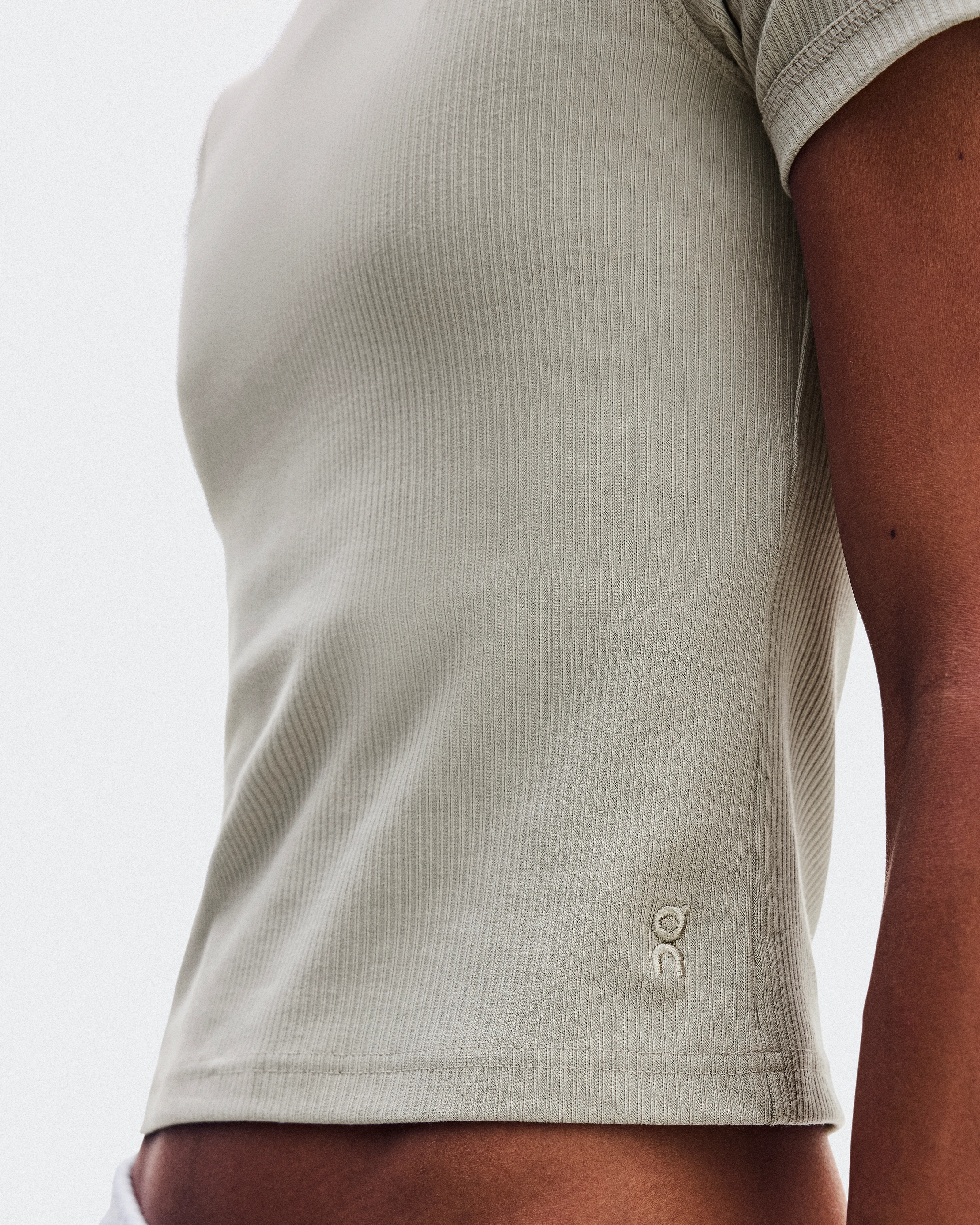 On All-Day Ribbed T-Shirt Brume Women Tops and t-shirts