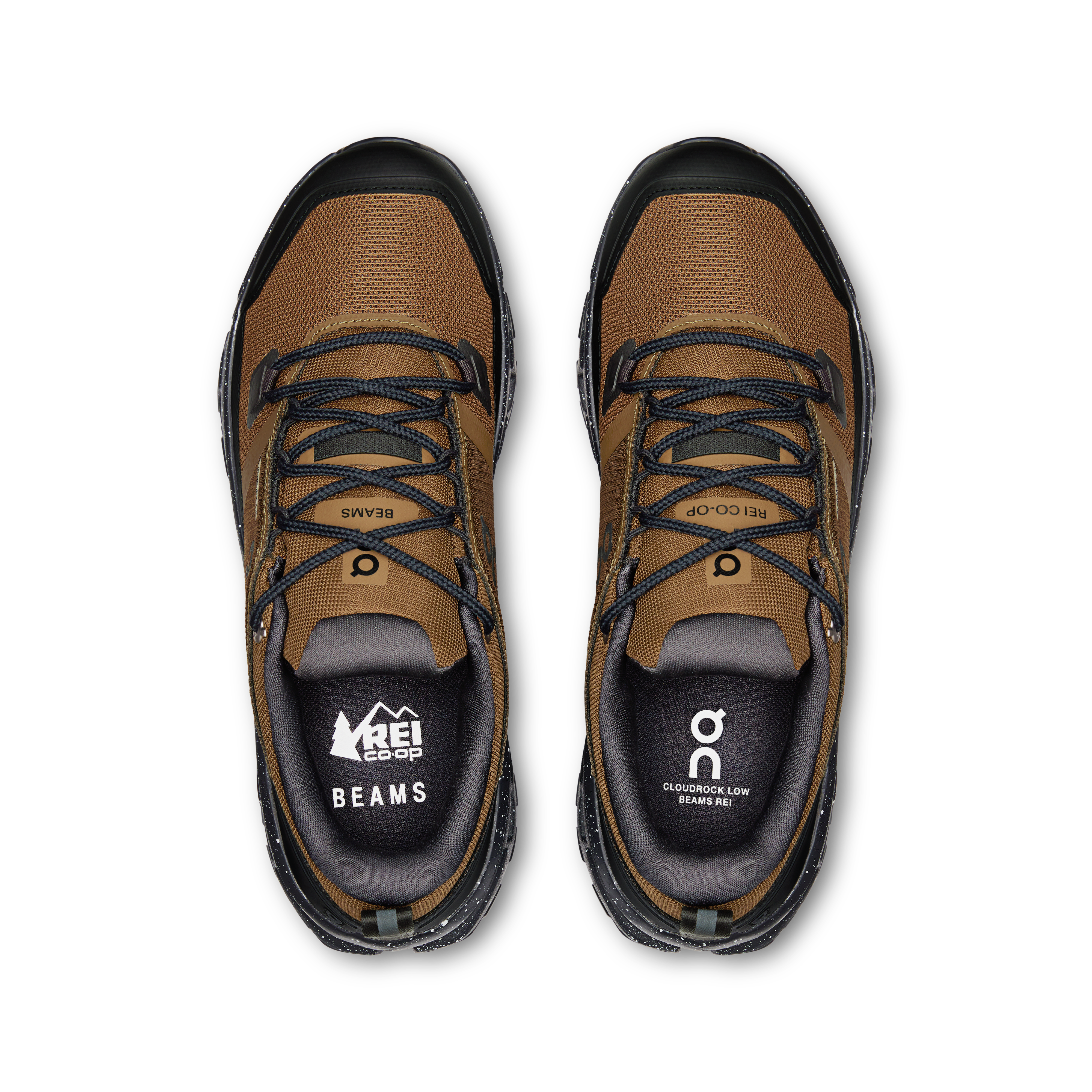 On Cloudrock Low BEAMS REI Earth & Black Women Hiking Shoes