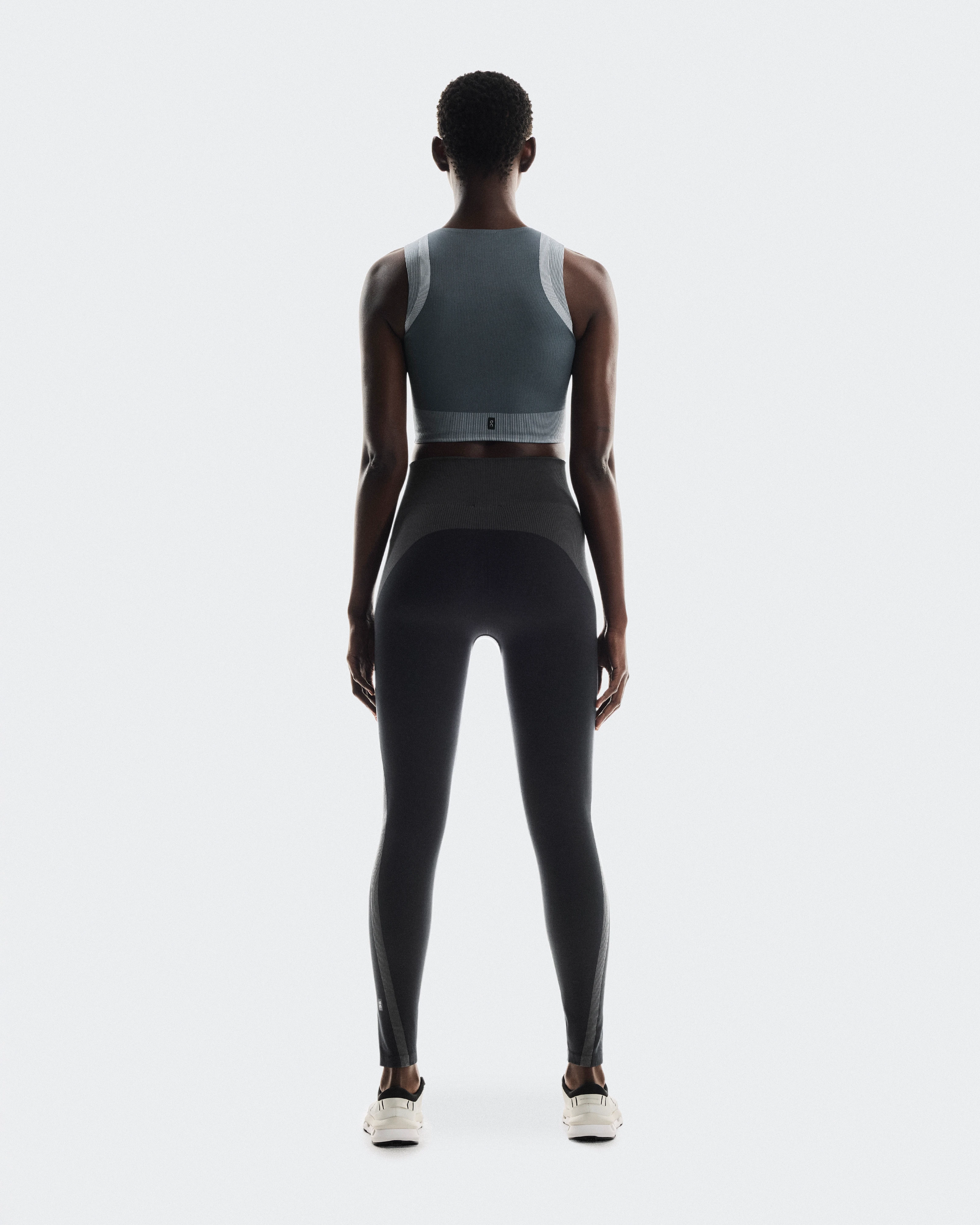 On Studio Knit Tights Black & Eclipse Women Tights