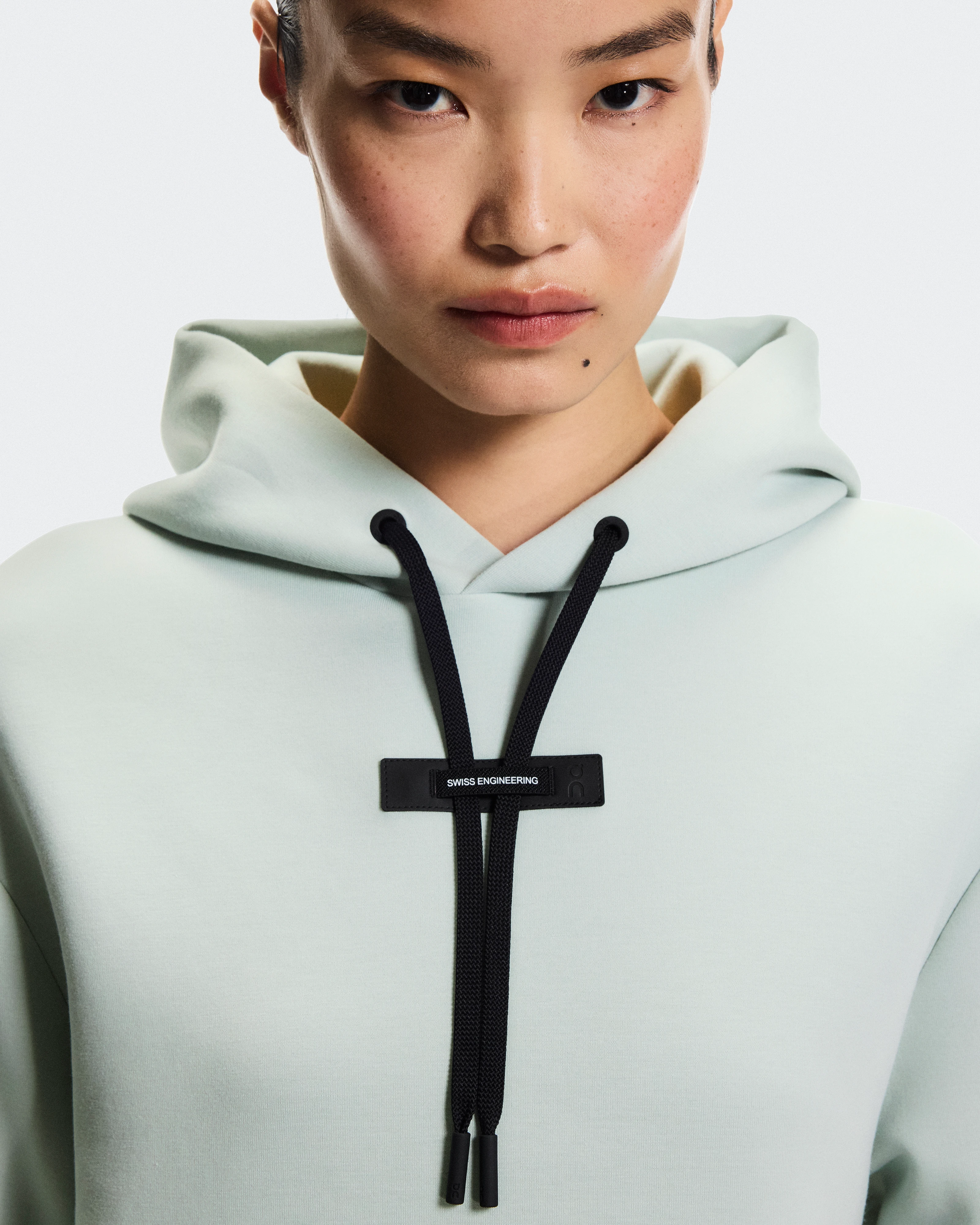 On Focus Tech Hoodie Mineral Women Hoodies and sweatshirts