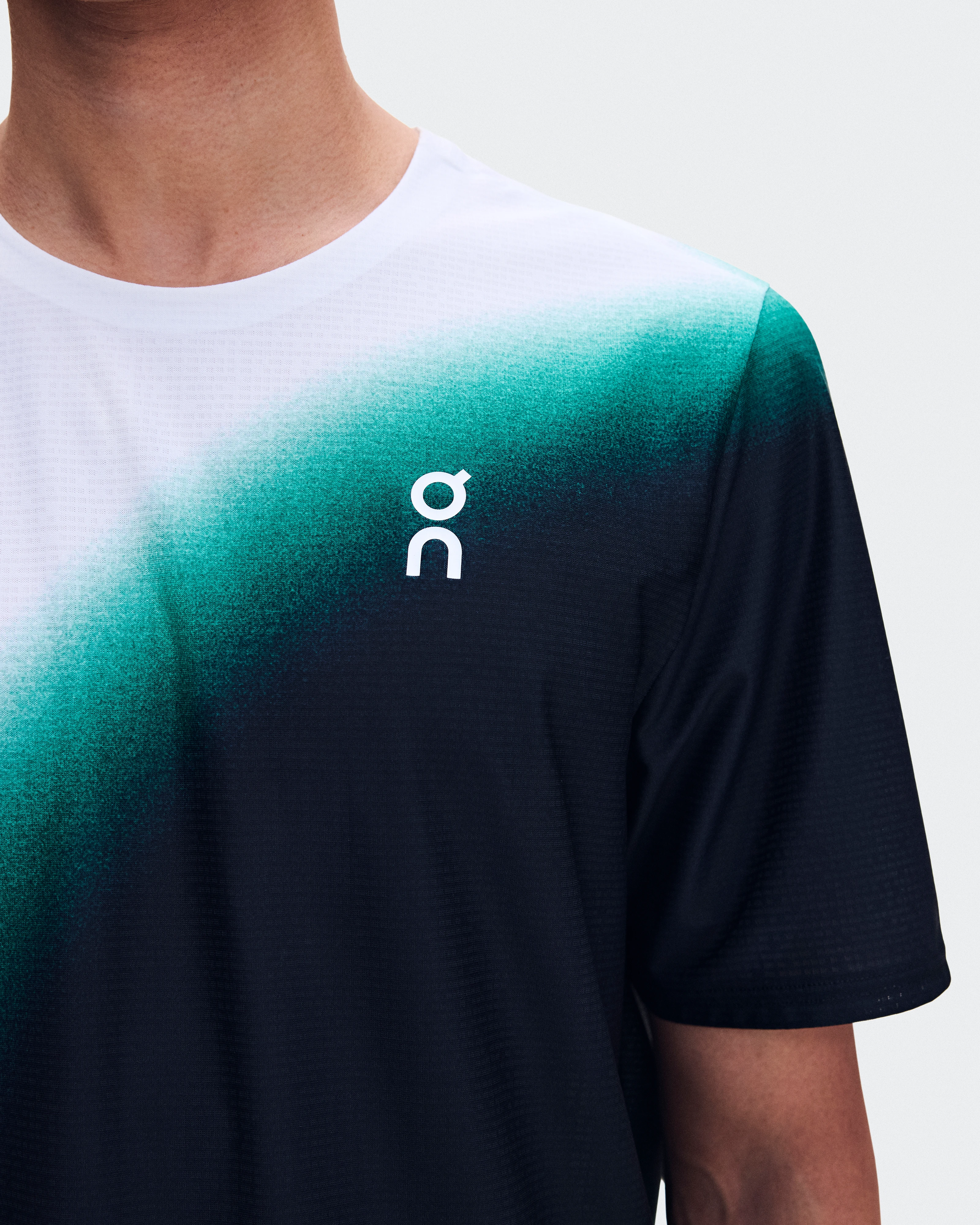 On Court-T Swing White & Neem Men Tops and t-shirts
