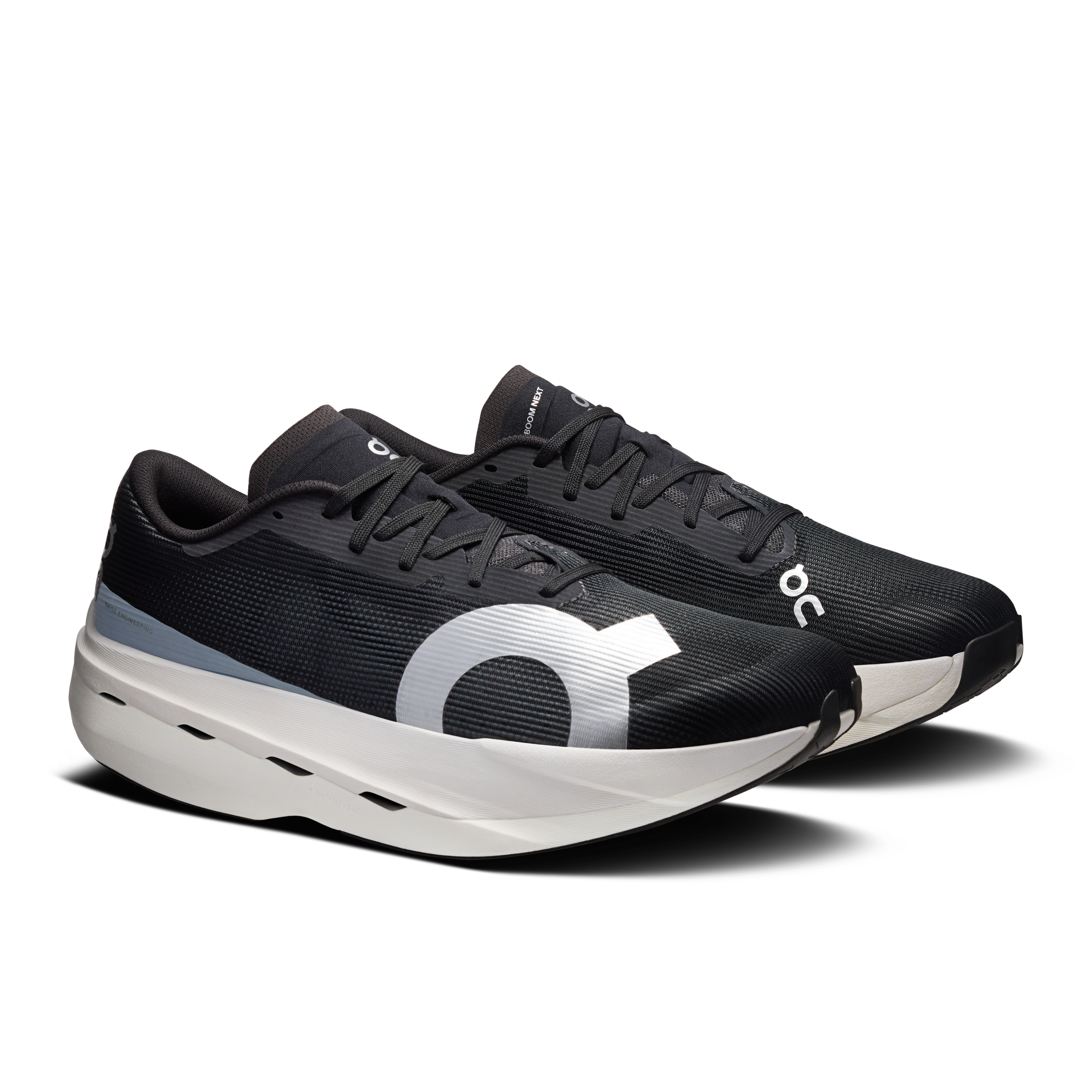 On Cloudboom Volt White & Black Men Road running Shoes