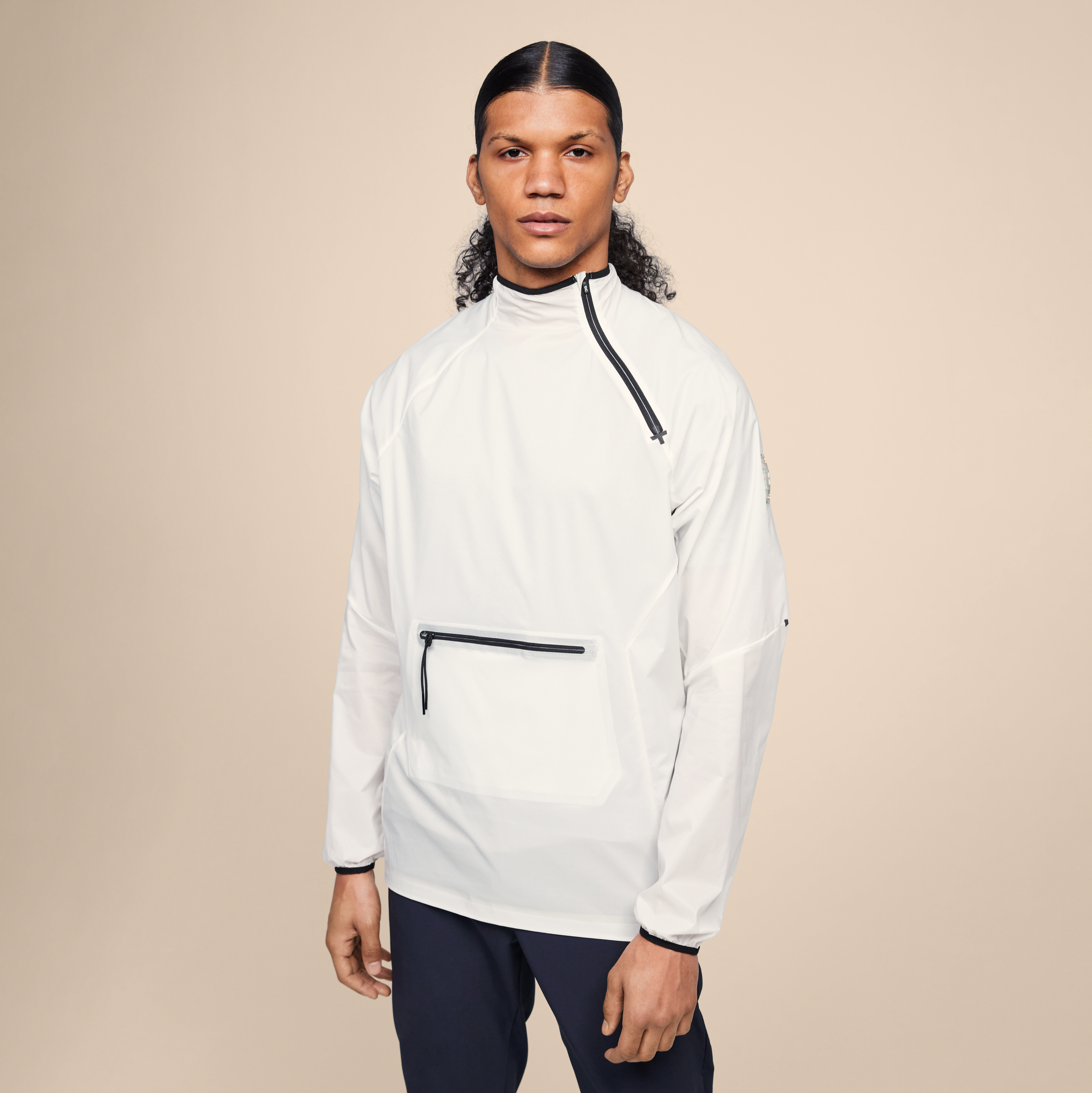 On Active Jacket Undyed-White Men – Weatherproof, lightweight, travel, everyday Jackets