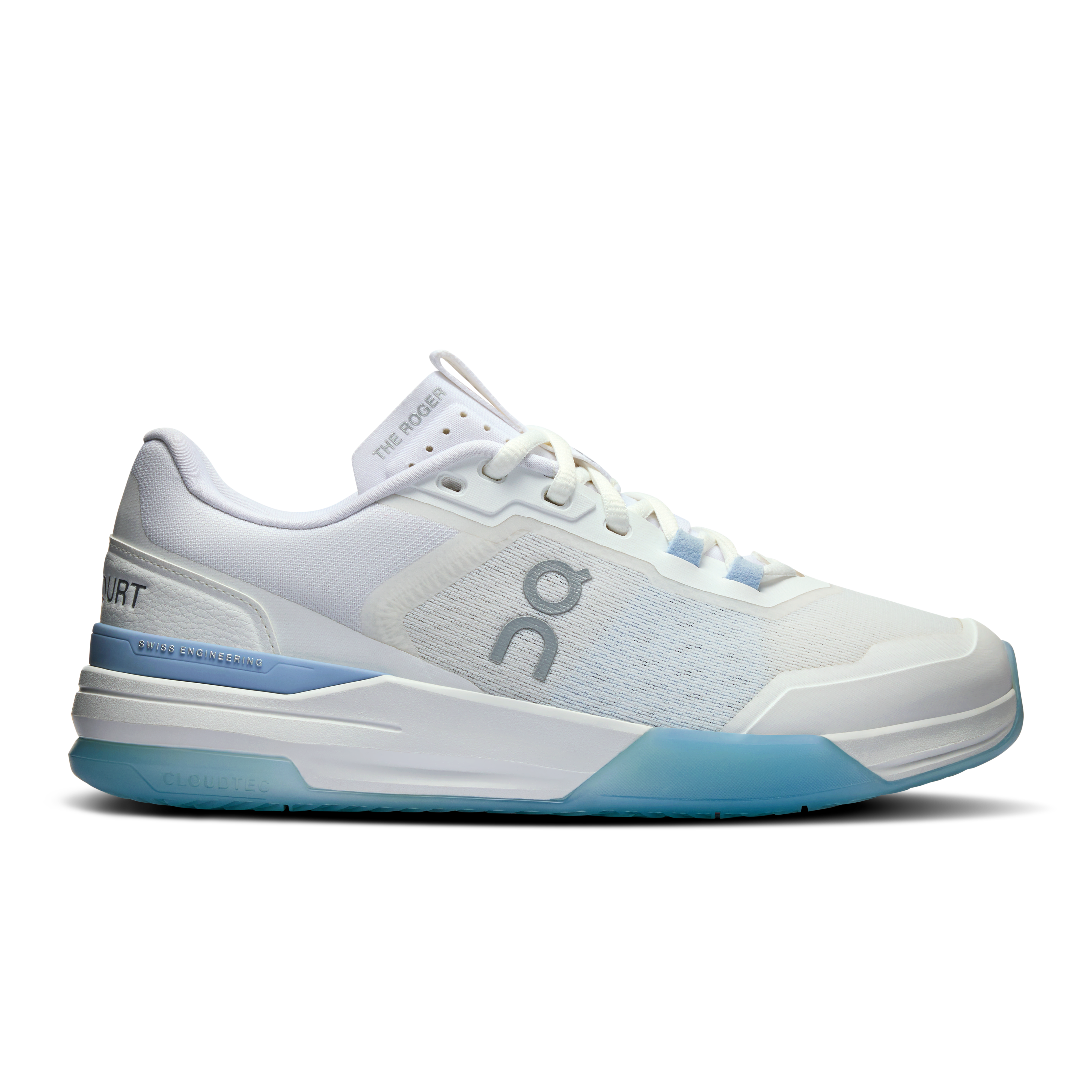 THE ROGER Advantage Pro Tennis Shoe in White/Chambray