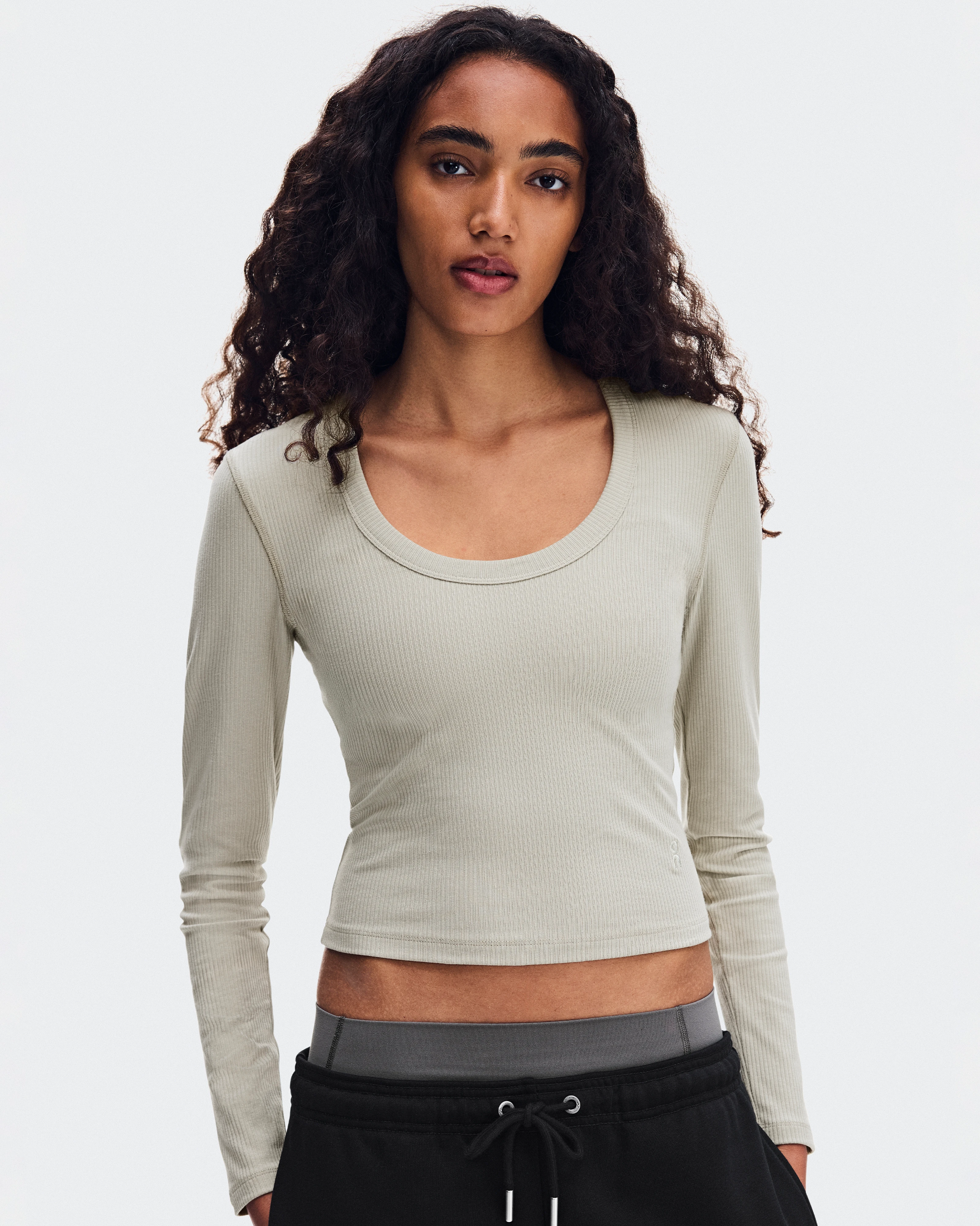 On All-Day Ribbed Long-T Brume Women Tops and t-shirts