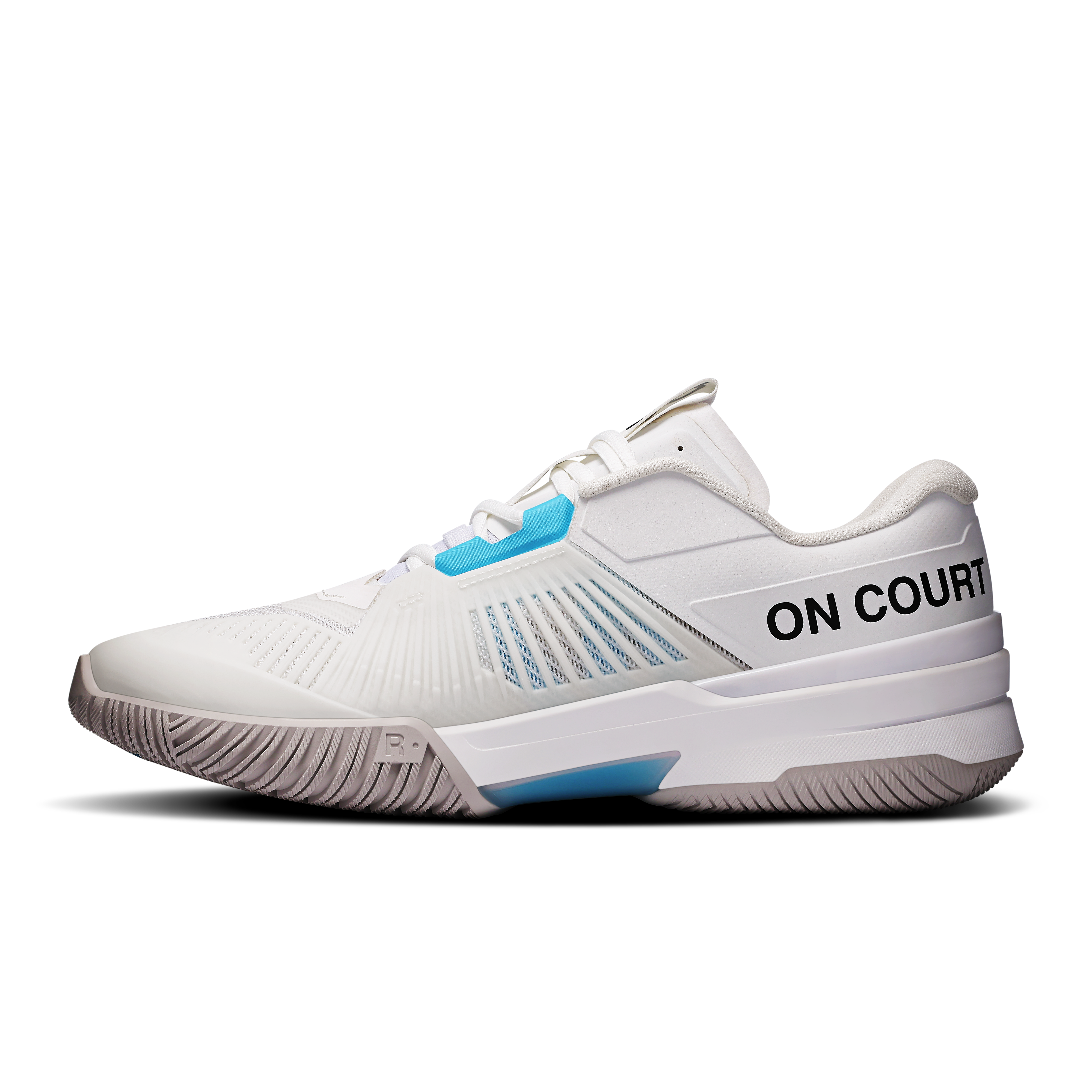On THE ROGER Pro Fire White & Pink Men Tennis Shoes