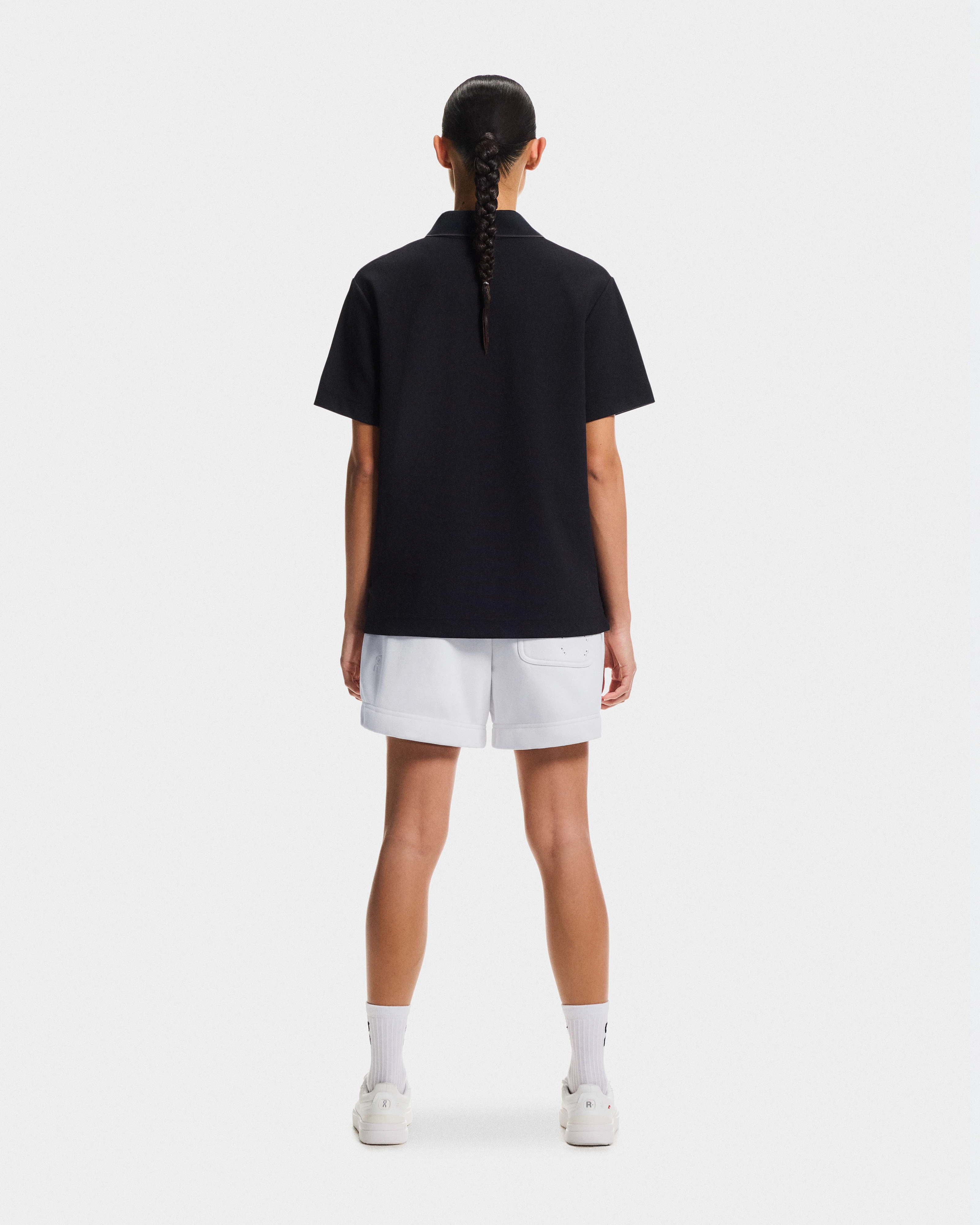 On Courtside Polo Black & Eclipse Women Tops and t-shirts
