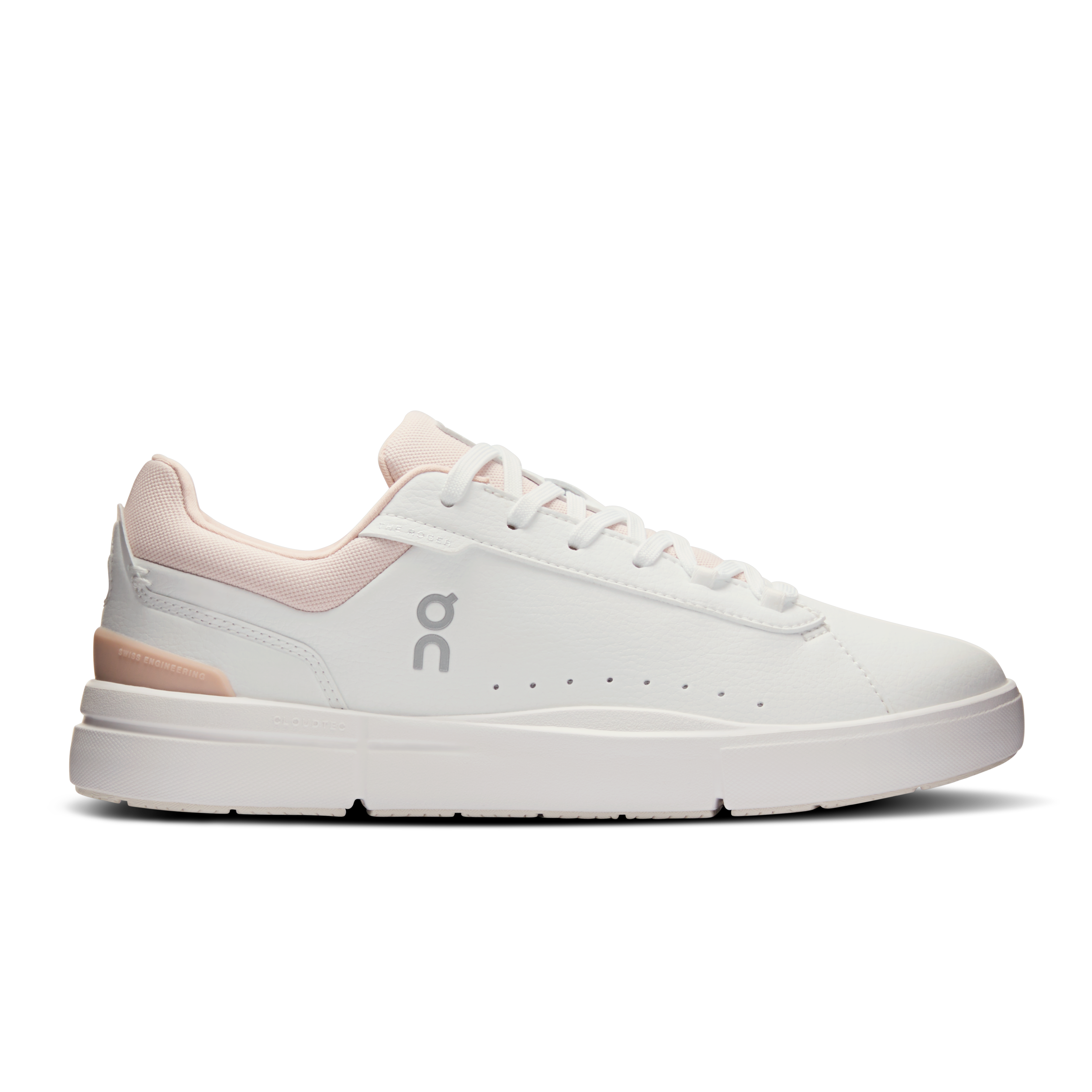 THE ROGER Advantage Tennis Shoe in White/Rosehip