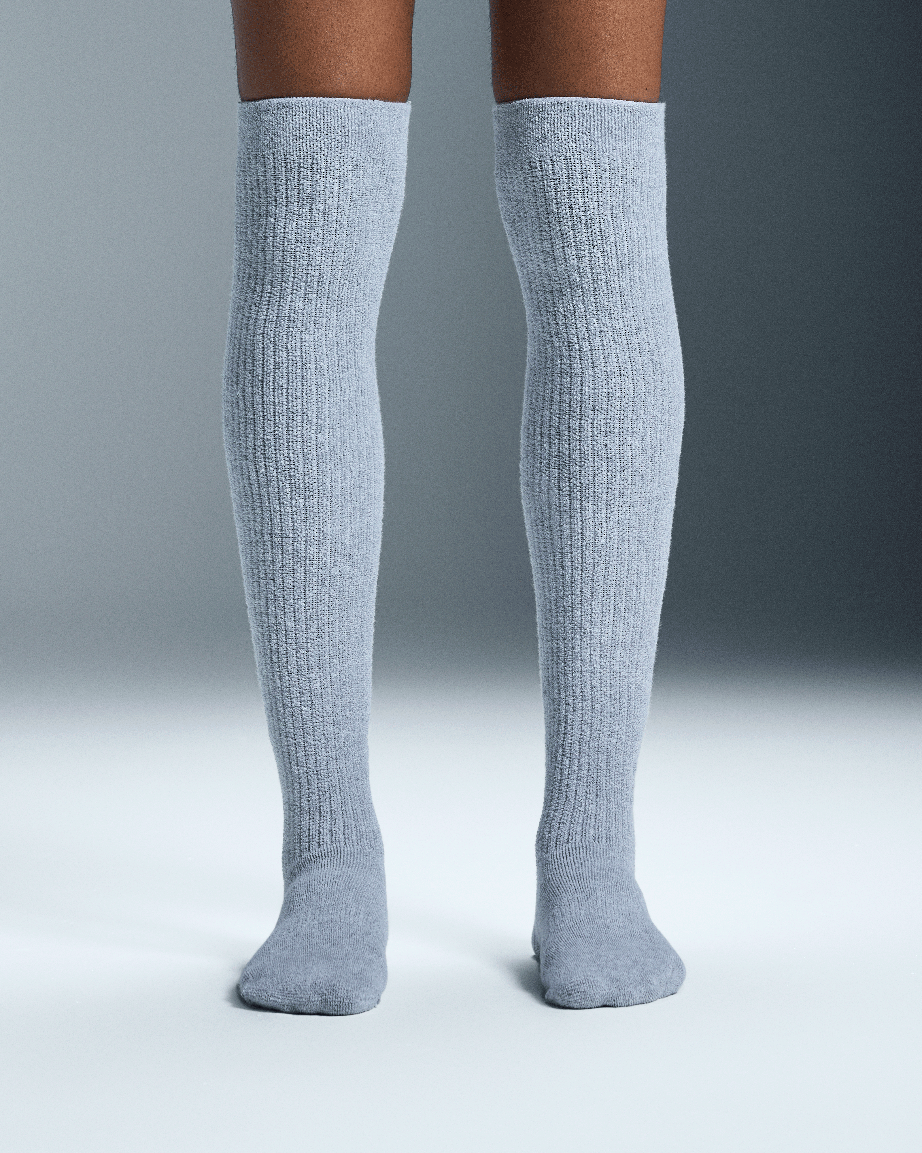 On Terry Sock Knee High Heather Gray Unisex Socks