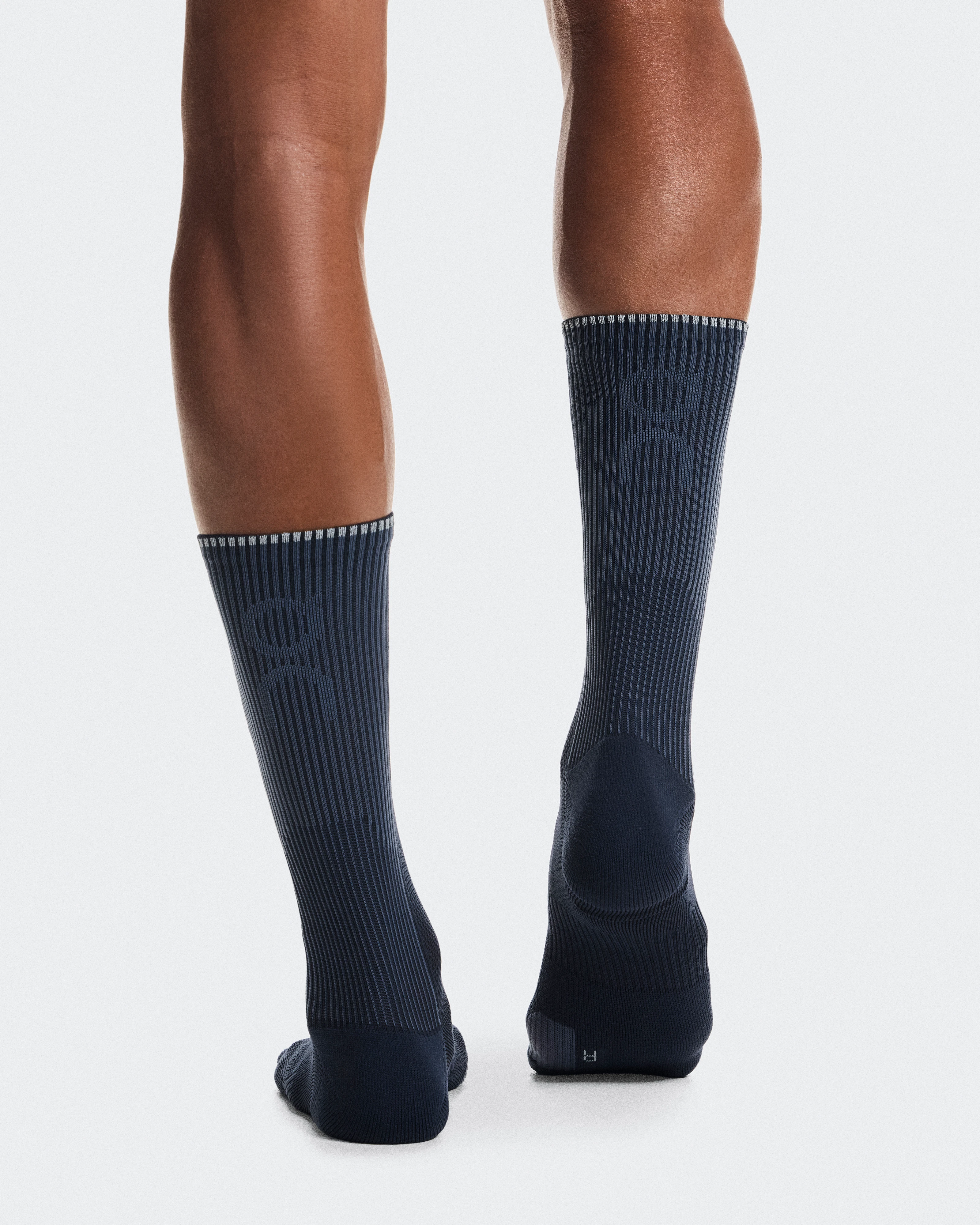 On Performance Run Sock High Navy & Navy Unisex Socks