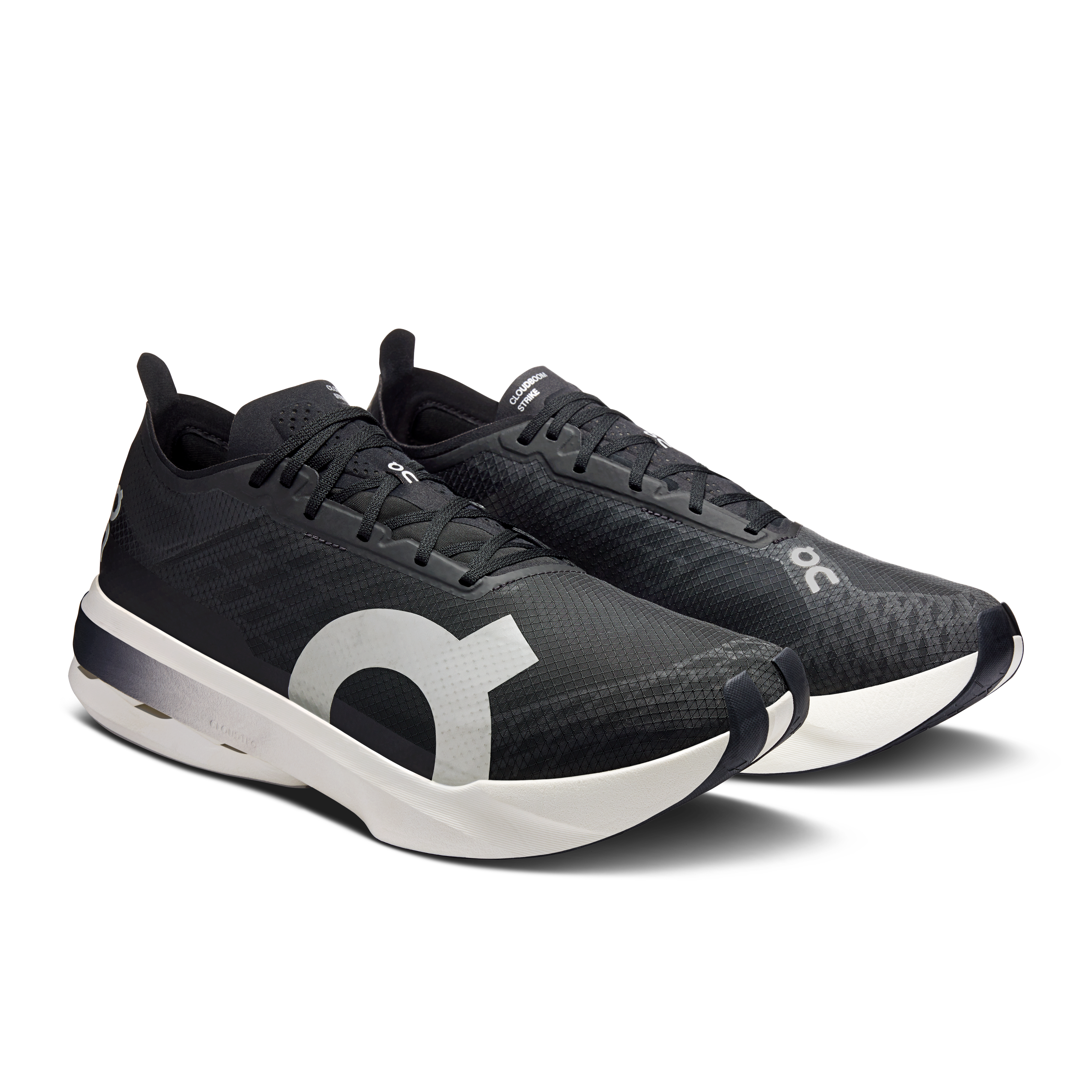On Cloudboom Strike Black & White Men Road running Shoes