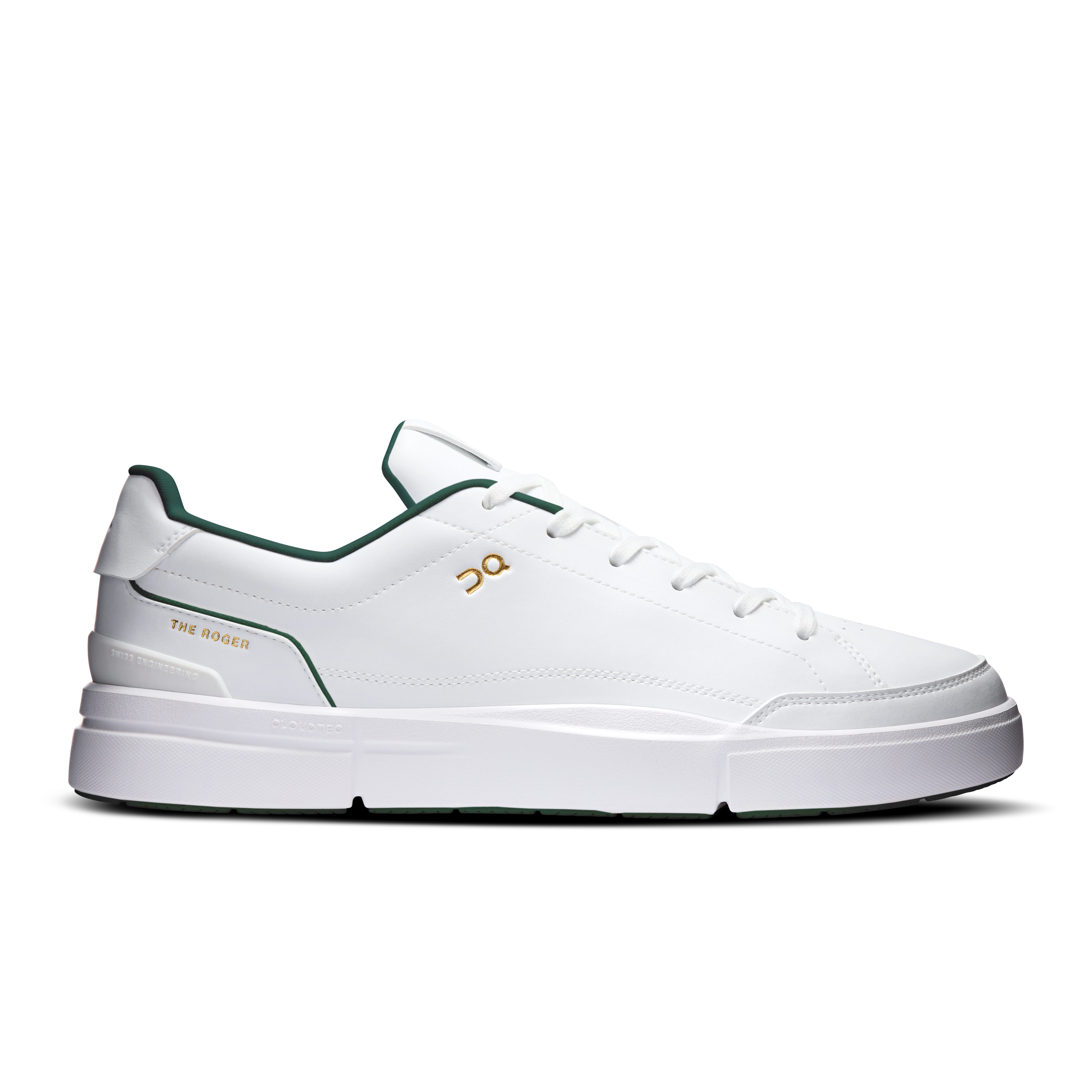 On THE ROGER Centre Court White & Evergreen Men – All-day Shoes